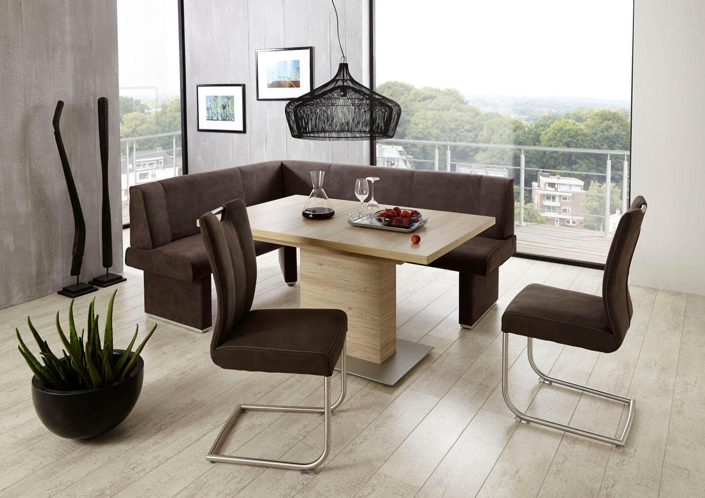 Eckbank NIEHOFF SITZMÖBEL Pia Braun Microfaser