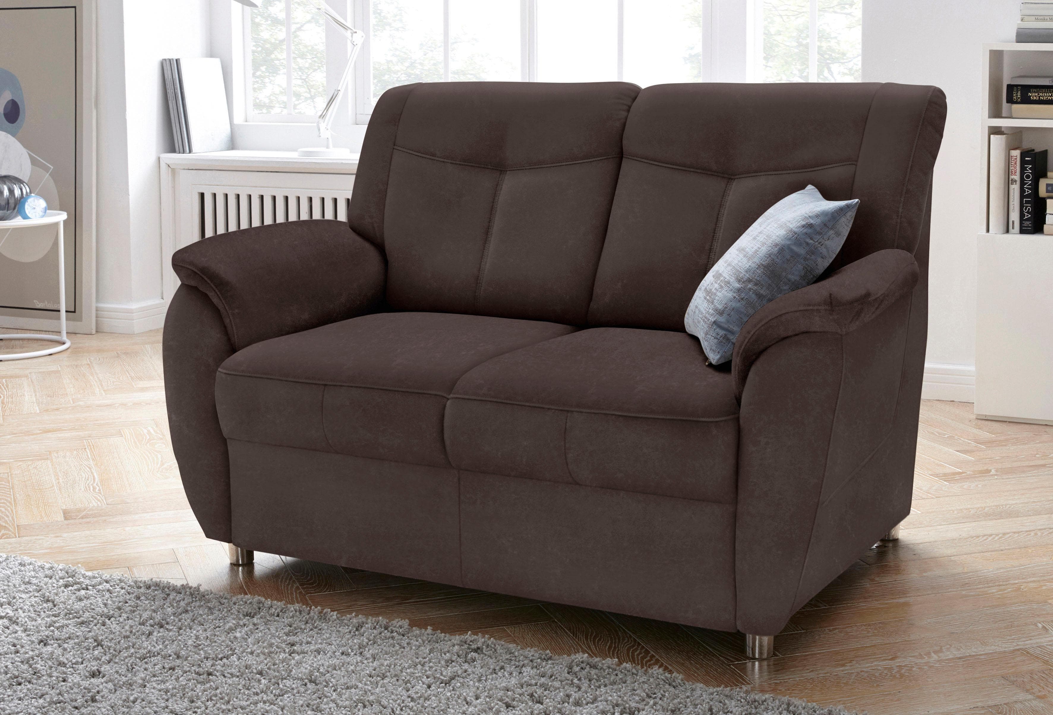 sit&more Sonoma 2-Sitzer Sofa mit Federkern und Luxus-Microfaser