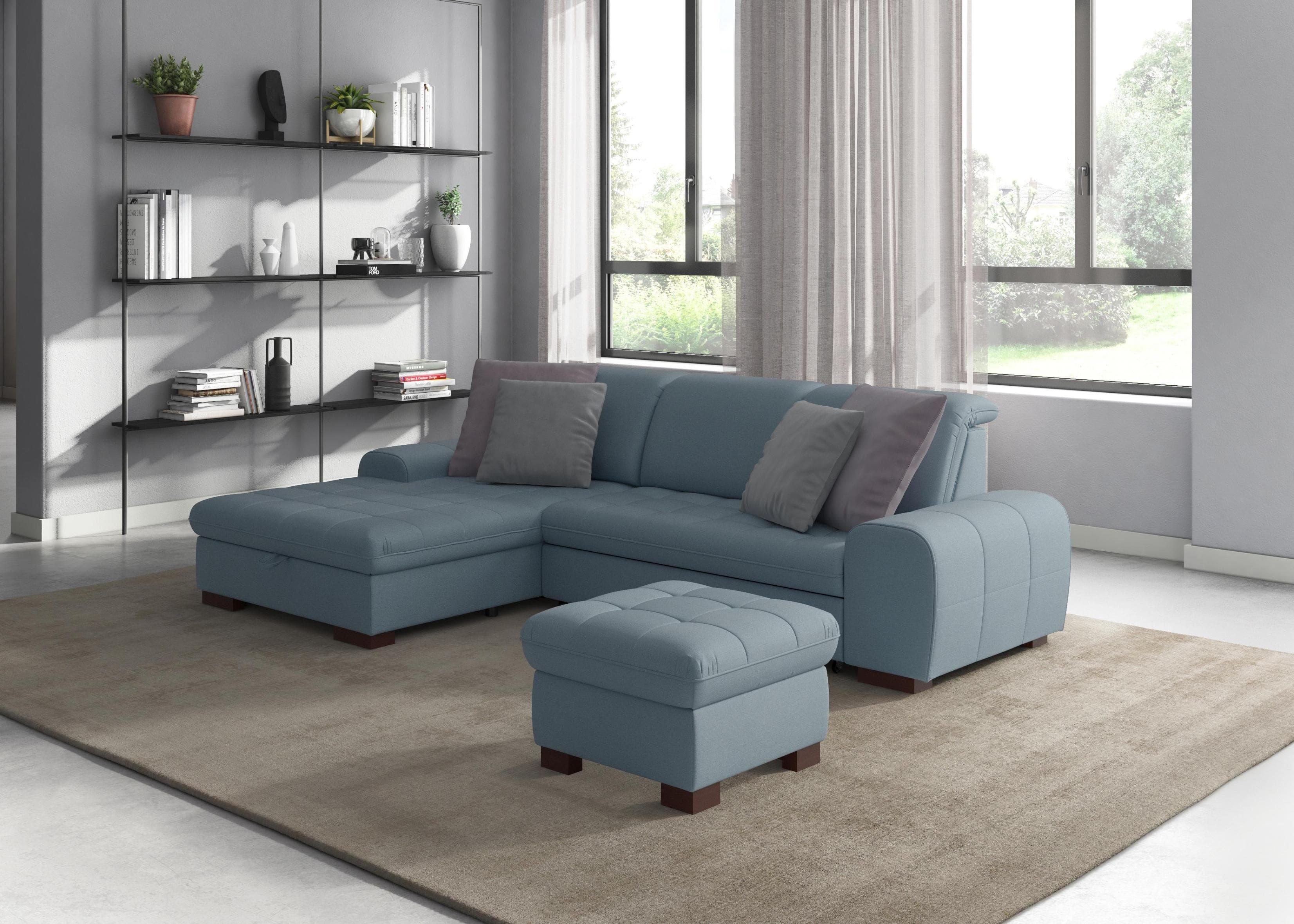sit&more Ecksofa Luxor L-Form mit Bettfunktion und Kopfteilverstellung