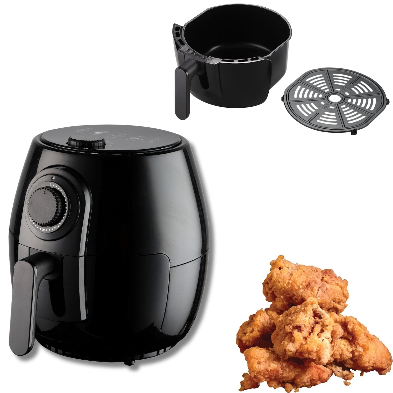 Starlyf® Heißluftfritteuse 3,8 Liter Timer Spülmaschinenfest Oil Free Fryer