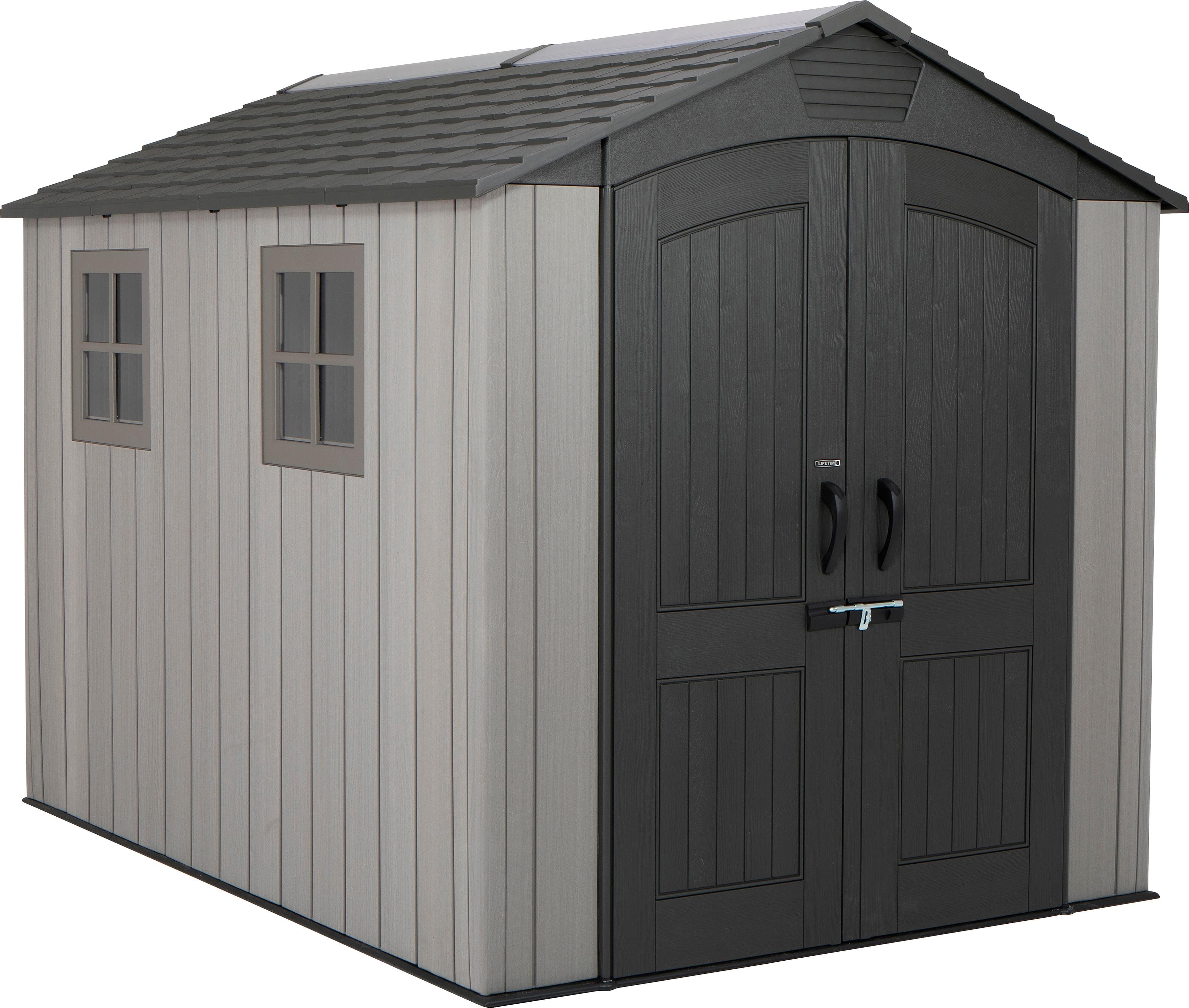 Robustes Gerätehaus aus HDPE und Hochleistungsstahl