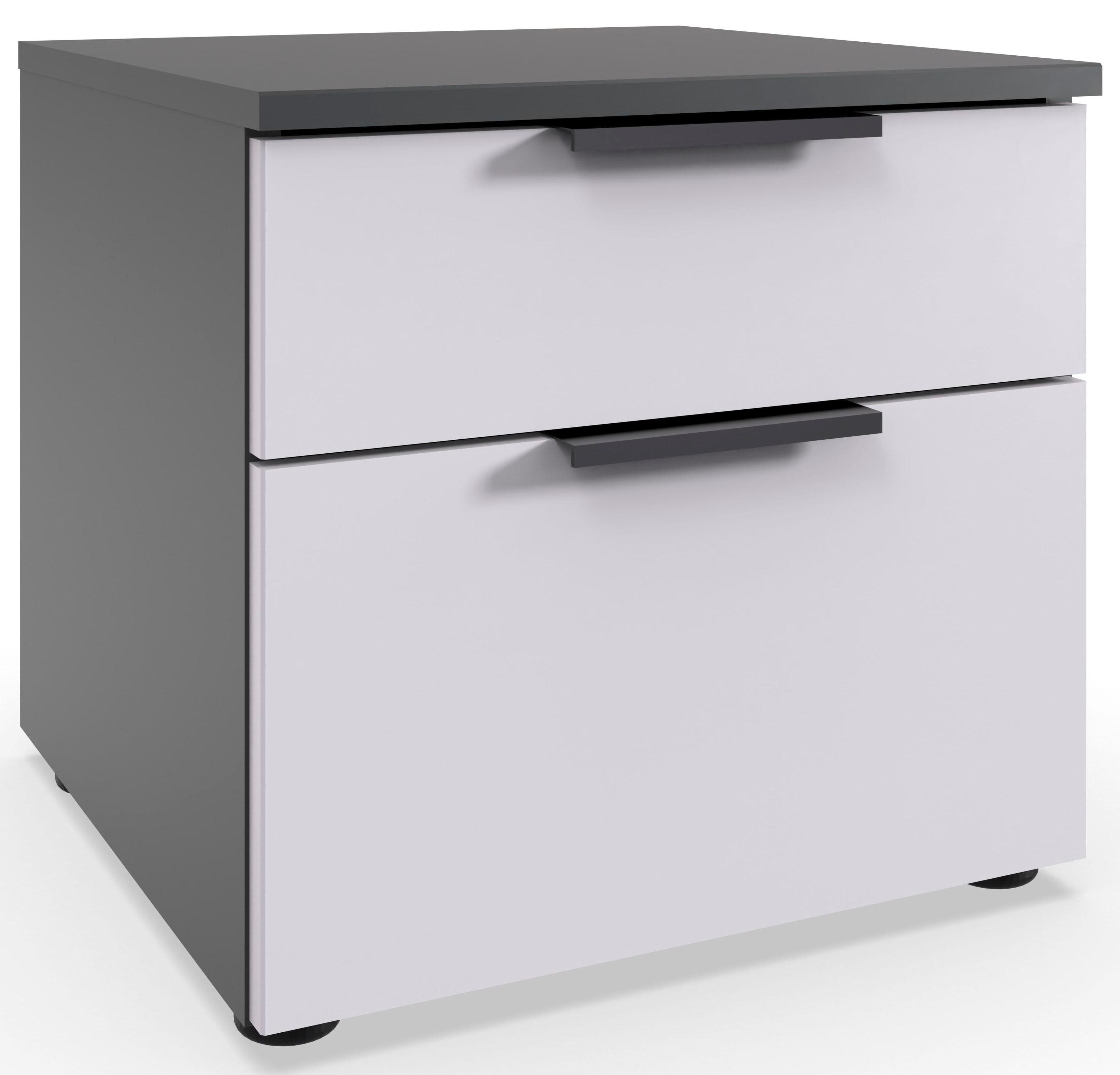 Nachtkommode mit 2 Soft-Close Schubladen