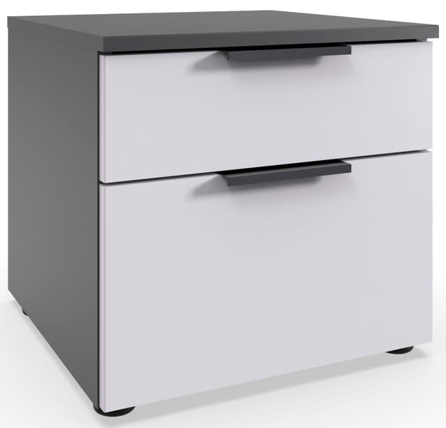 Nachtkommode mit 2 Soft-Close Schubladen