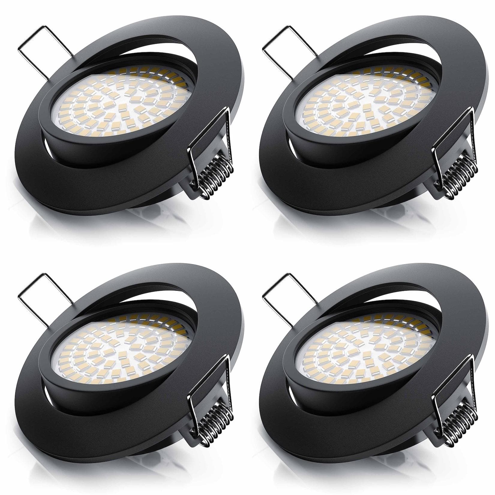 Brandson LED Einbaustrahler Schwarz - Dimmbar & Schwenkbar