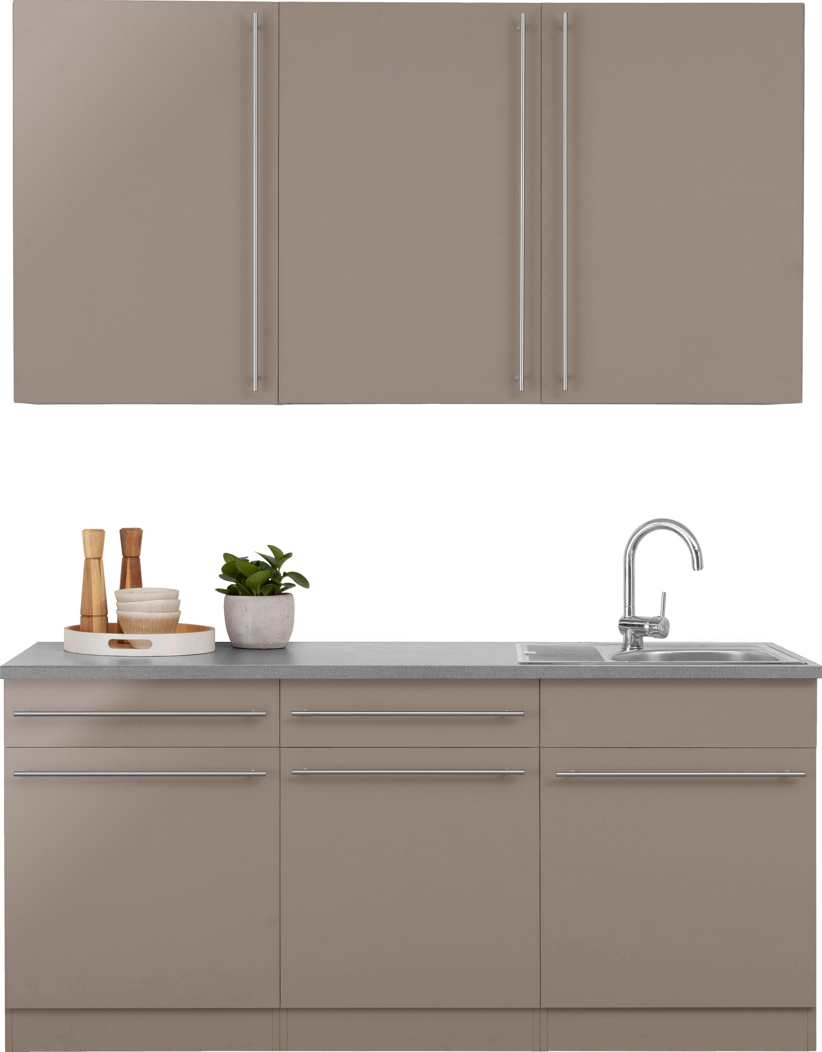 Moderne Küche mit integrierter Spüle