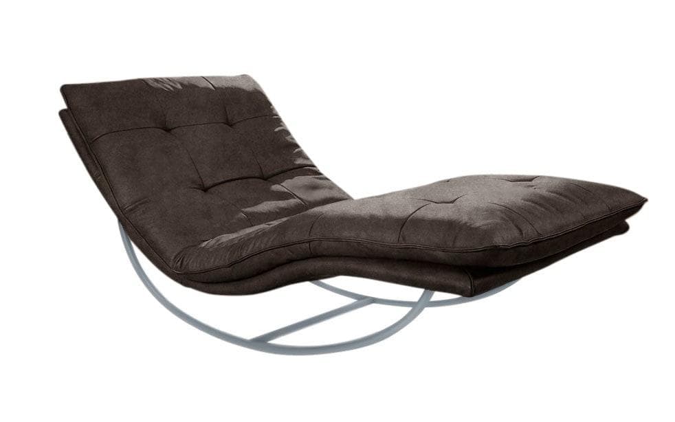 Relaxliege Daily Dreams mit Waffelstruktur & silbermattem Schaukelgestell