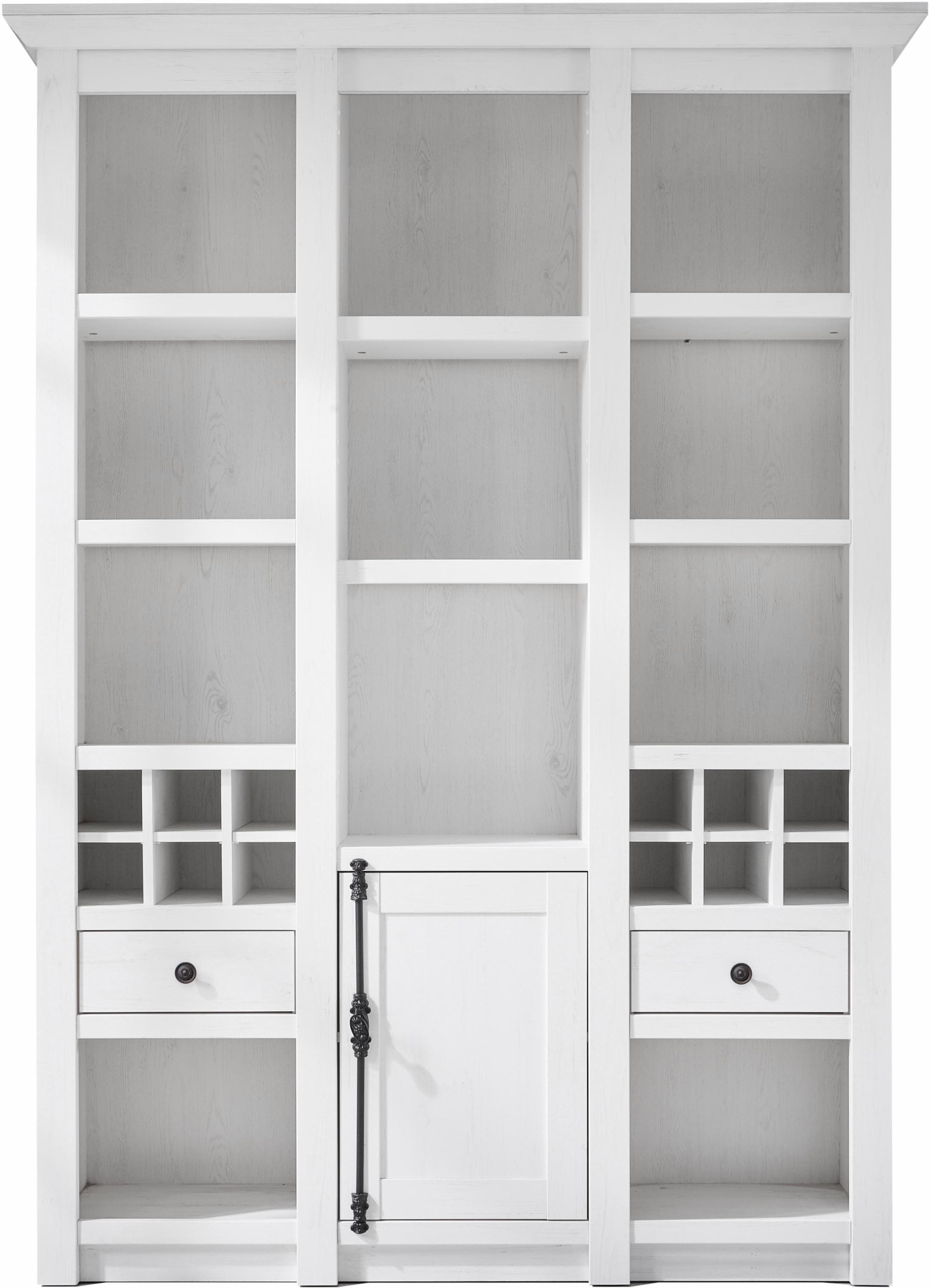 Home Affaire California Vitrine - Rustikale Melaminbeschichtung & Metallgriffe