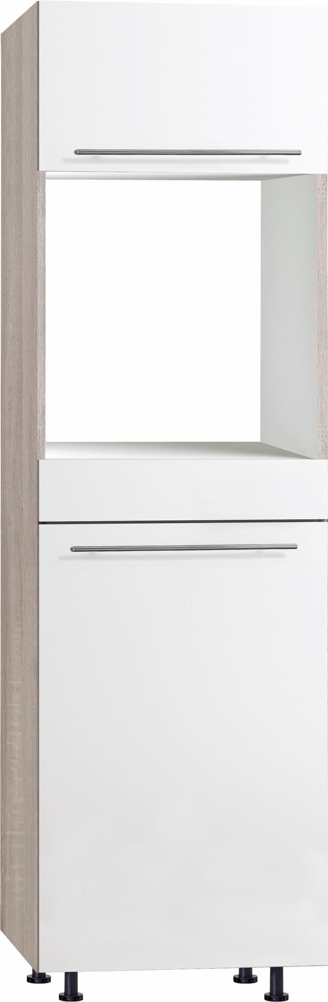 Backofenumbauschrank mit höhenverstellbaren Füßen