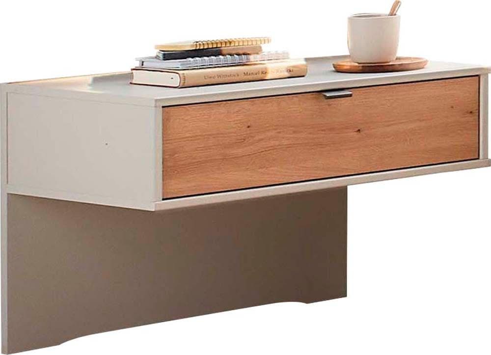 Nachtkonsole mit Schublade in Kontrastfarbe