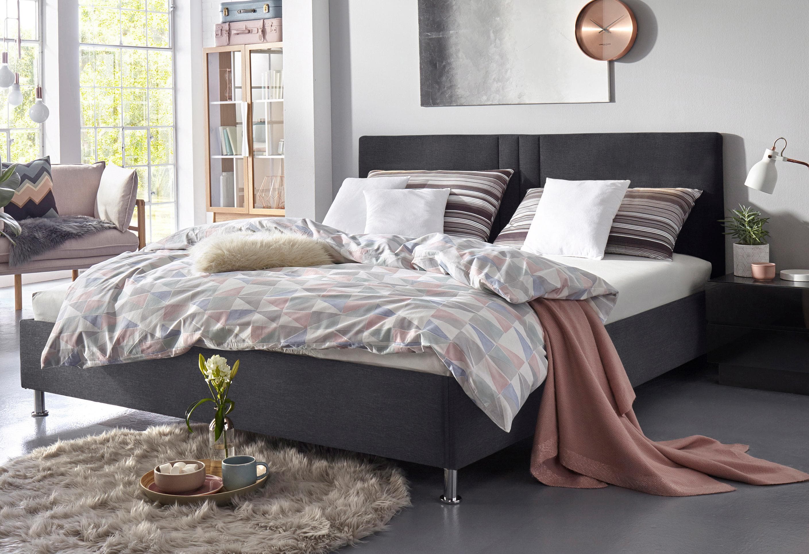 Westfalia Schlafkomfort Polsterbett Elba mit LED-Beleuchtung