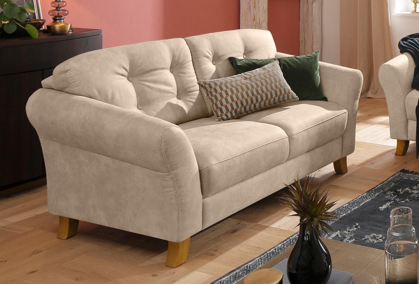 Federkern Sofa 3-Sitzer mit Knopfheftung