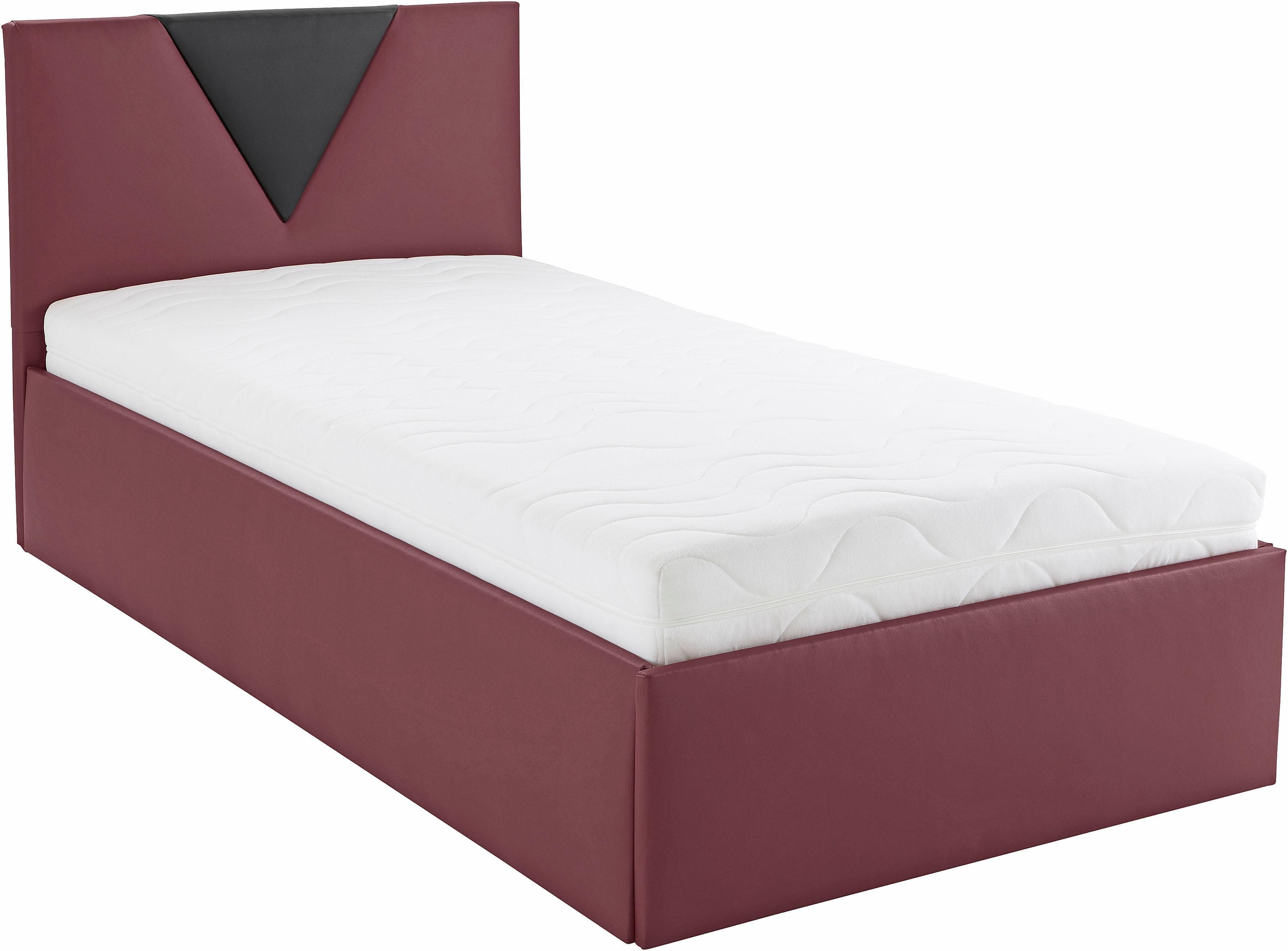 Westfalia Schlafkomfort Polsterbett Malibu Rot Schwarz