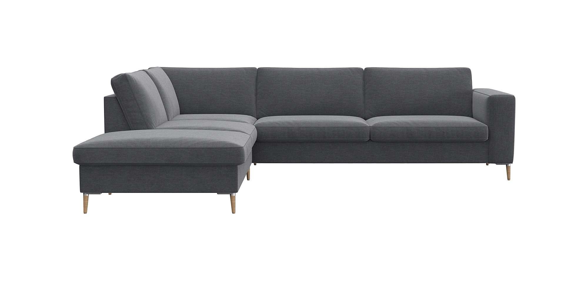 Ecksofa Fiore Flexlux Soft Grey mit Kaltschaum