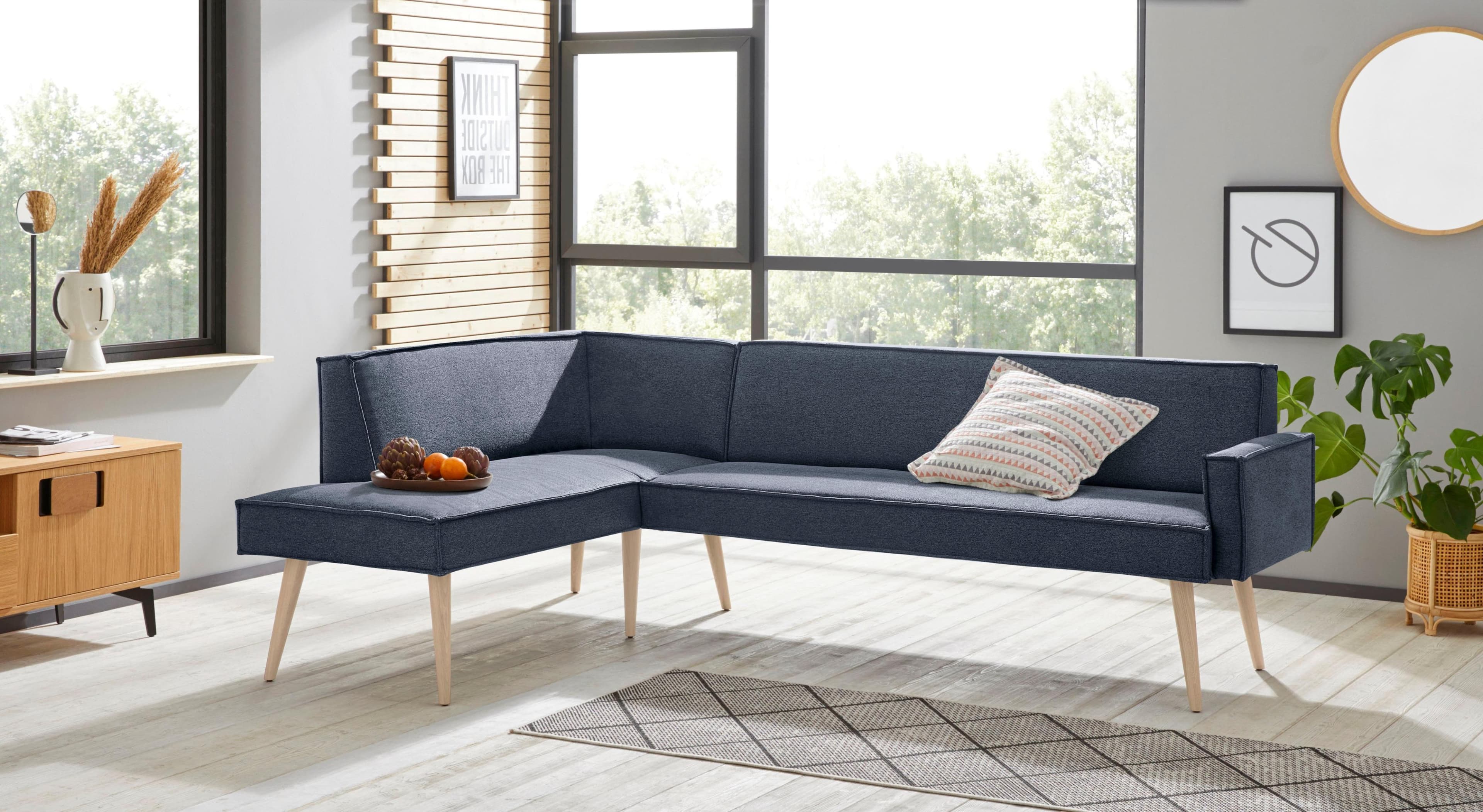 exxpo - sofa fashion Eckbank Lungo Blau Modisches Design