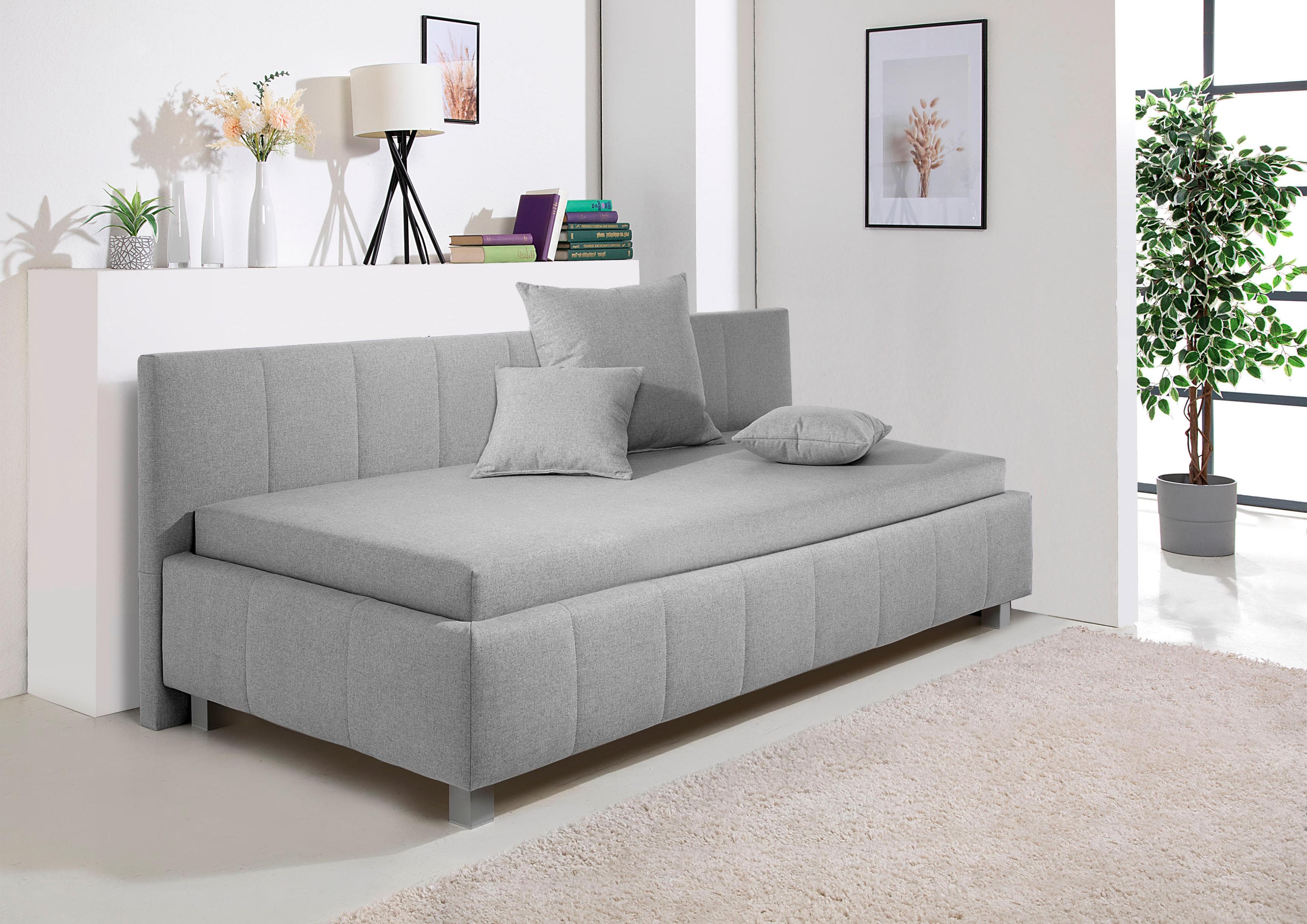 Maintal Polsterliege Mailo mit Bettkasten und Bonell-Federkernmatratze