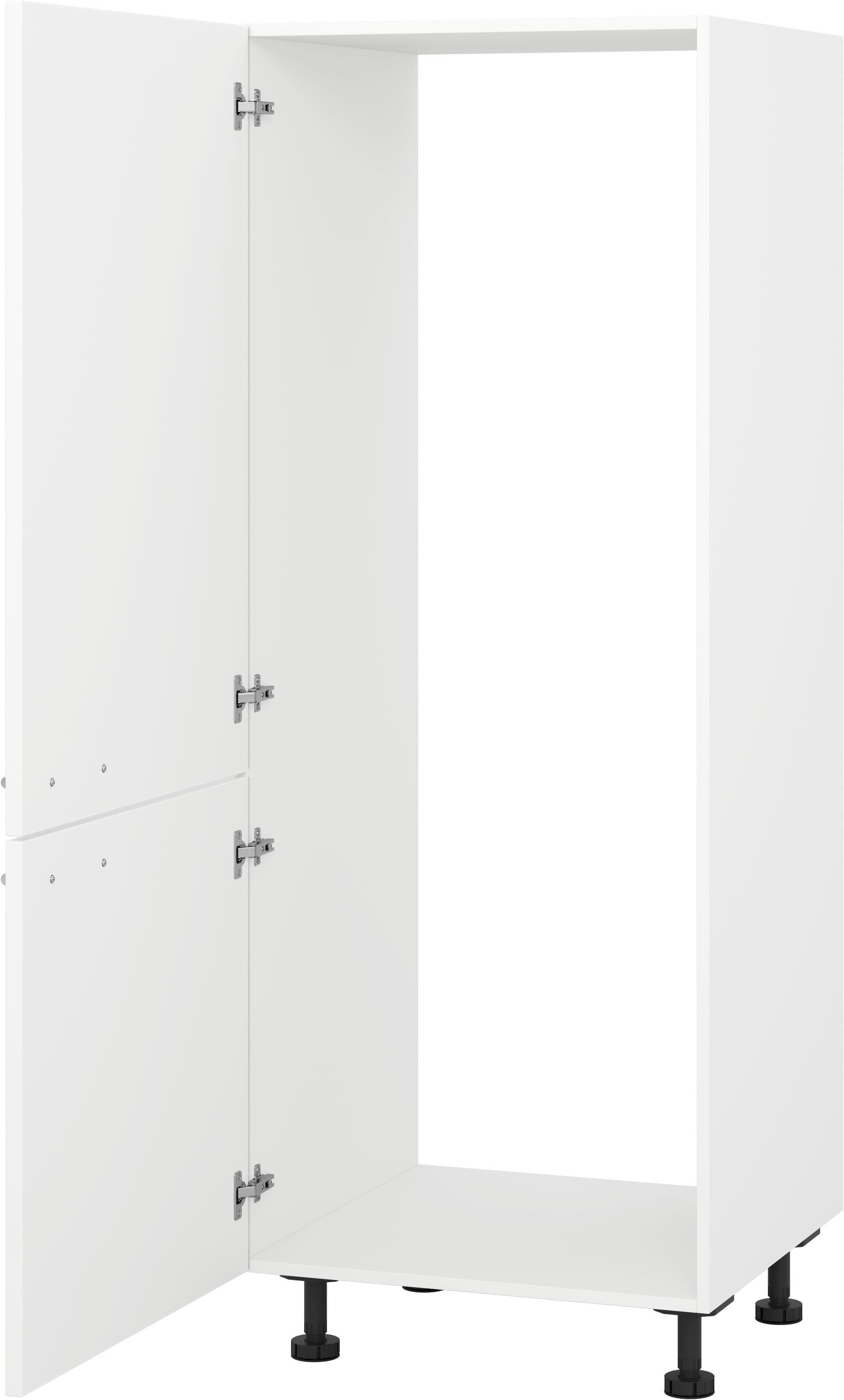 Kühlumbauschrank KOCHSTATION "KS-Scafa" 2 Türen für integrierte Kühl-Gefrier-Kombination