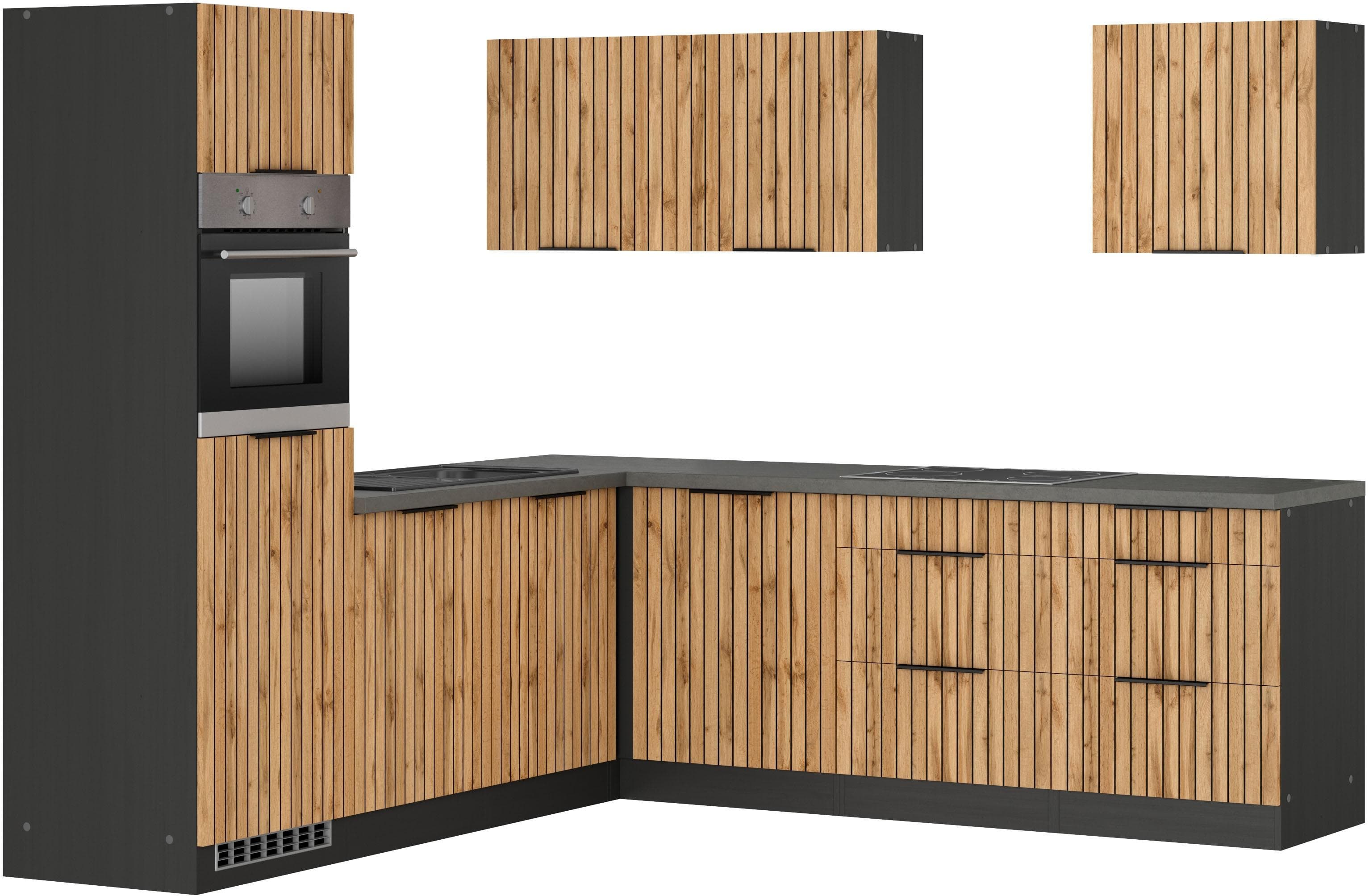 Winkelküche KOCHSTATION "KS-Lagos" 240/240 cm Beige