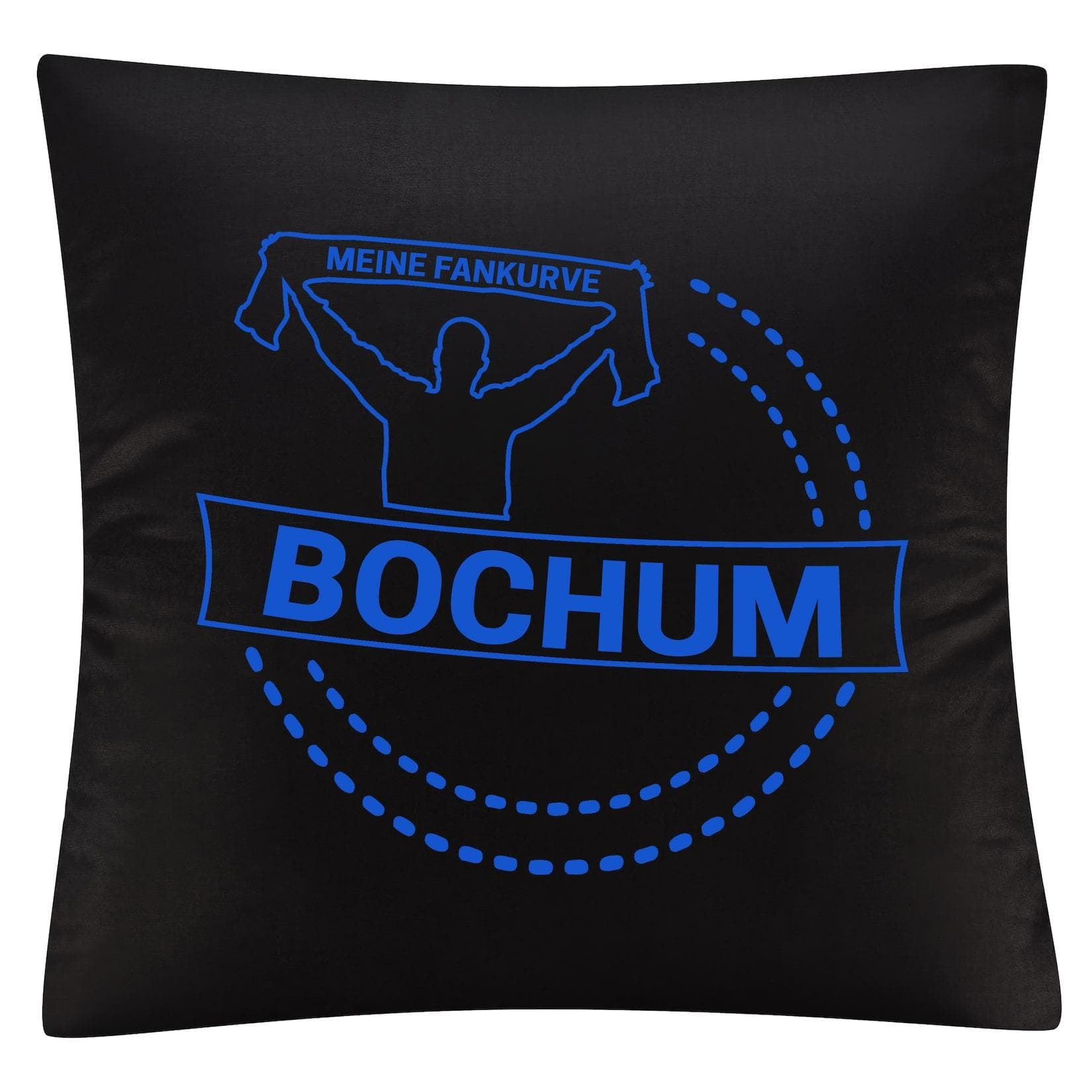 multifanshop Kissenbezug Bochum - Meine Fankurve Schwarz