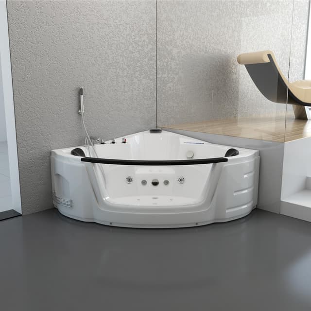 HOME DELUXE Whirlpool-Badewanne LAGUNA für Zwei Personen mit Farblichttherapie
