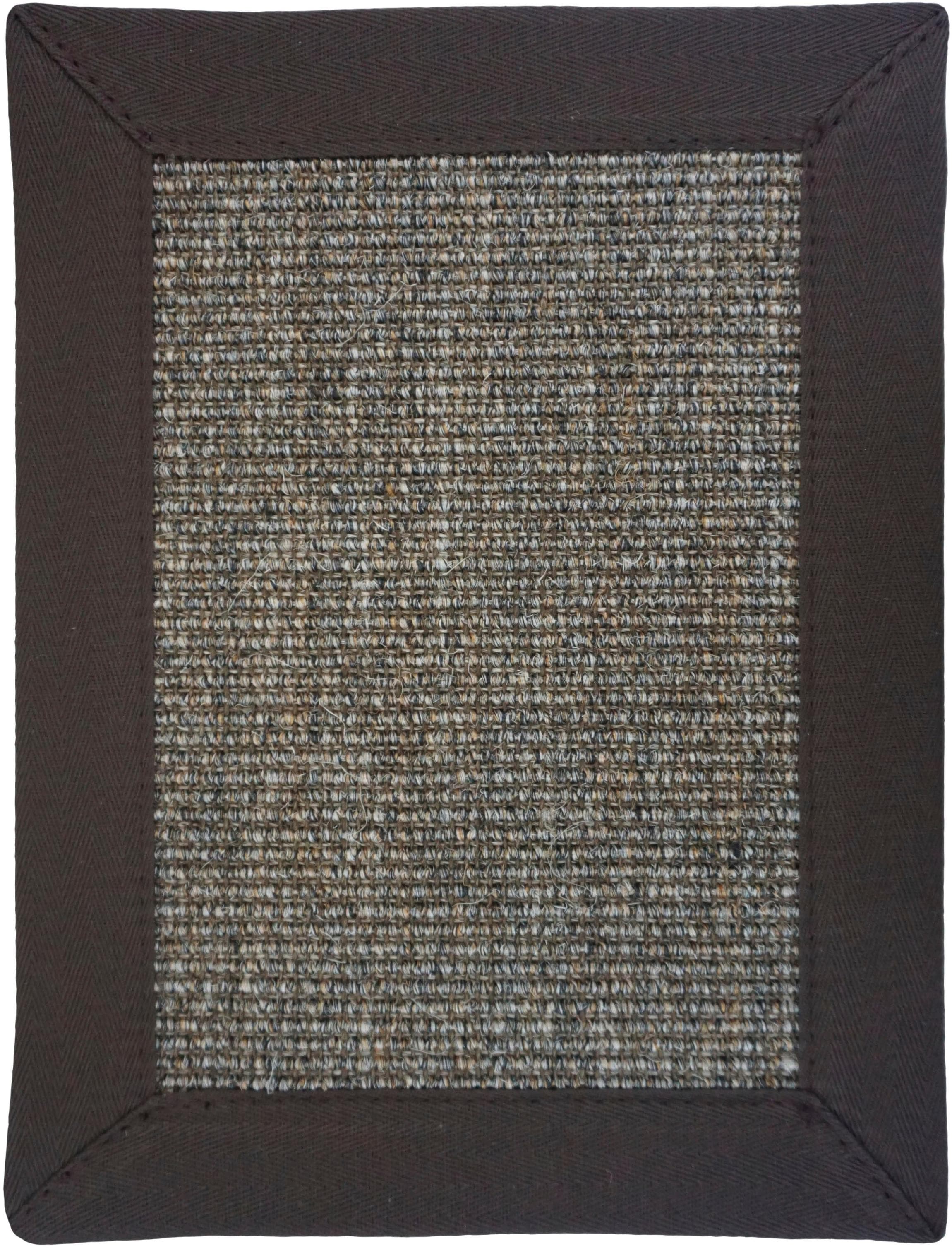 Sisalteppich nussbraun, gewebt, 80x160 cm
