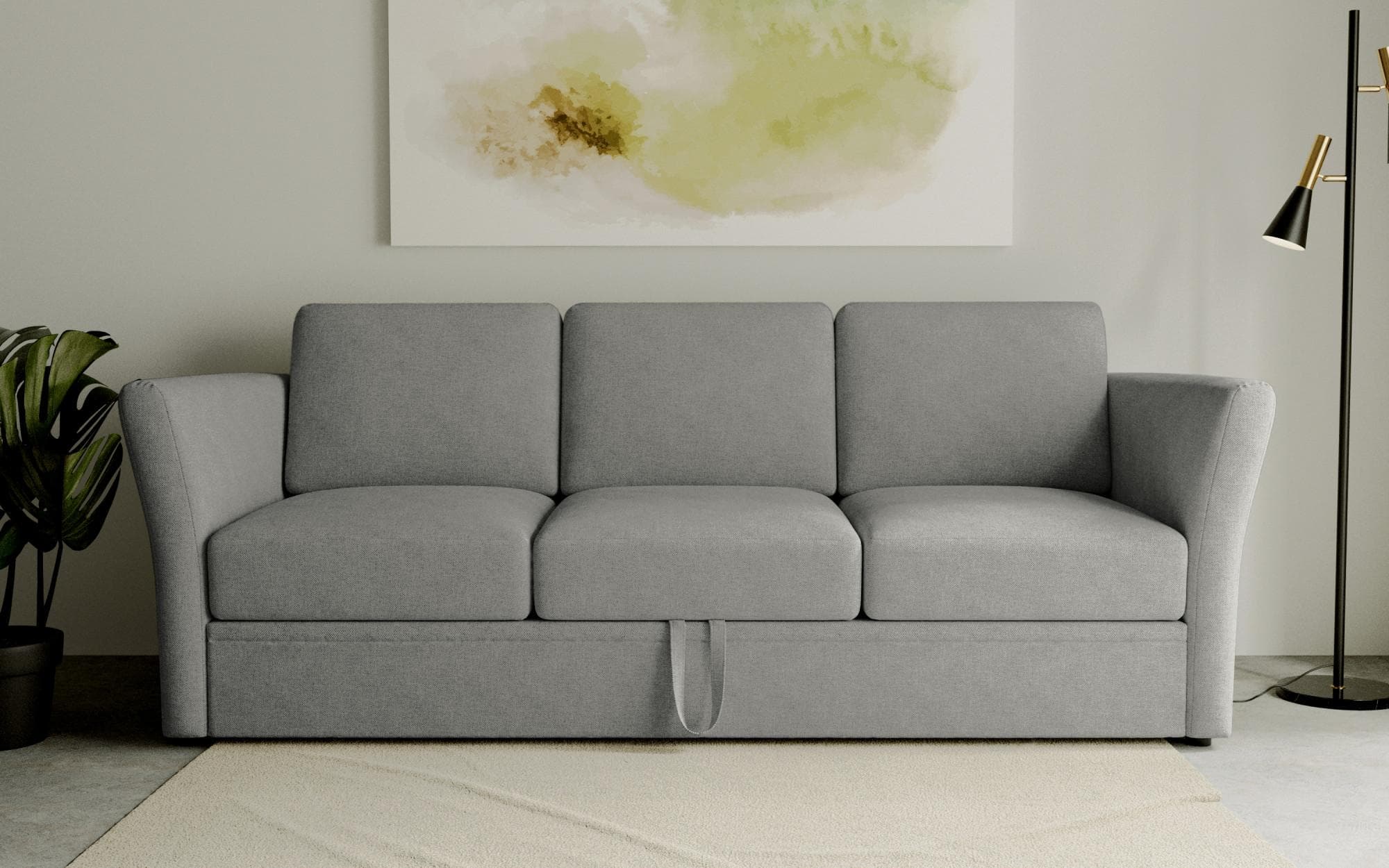 Lavars 3-Sitzer Schlafsofa mit Bettfunktion