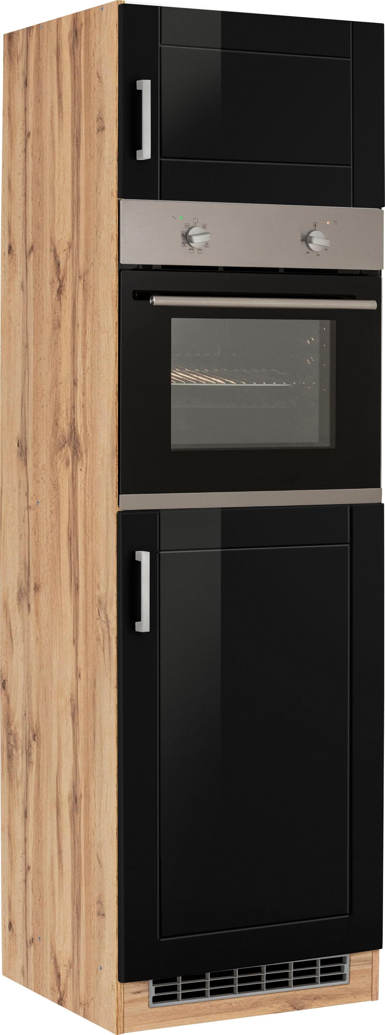 Metallgriff-Backofen mit Kühlfunktion und MDF-Fronten