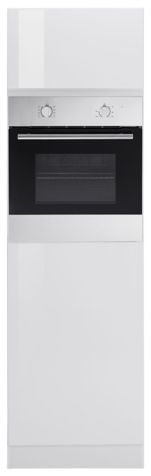 KOCHSTATION Backofenumbauschrank KS-Ohio Weiß Hochwertig