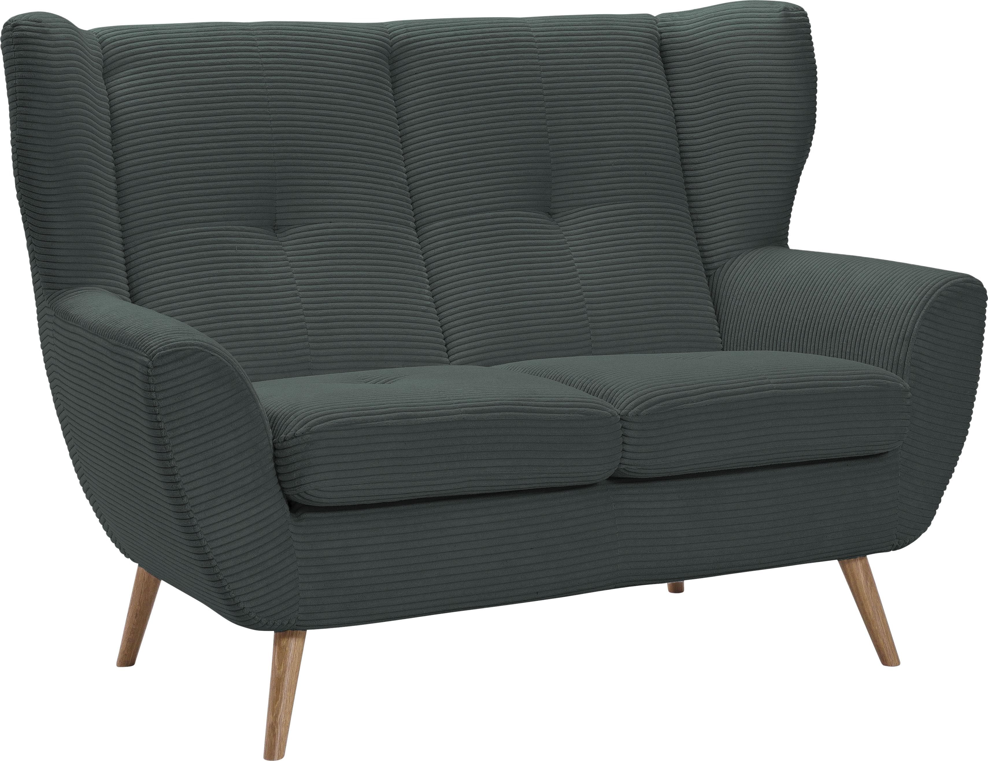 Exxpo Alvesta Cord Sofa - Hochwertiges Loungesofa mit Knopfheftung