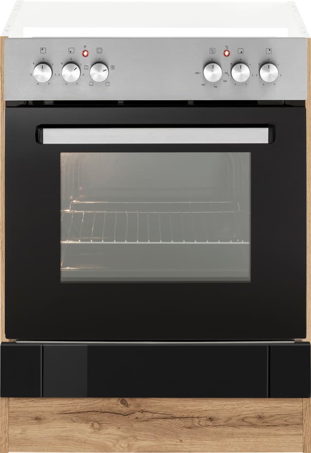 Herdumbauschrank aus Edelstahl für Herdsets