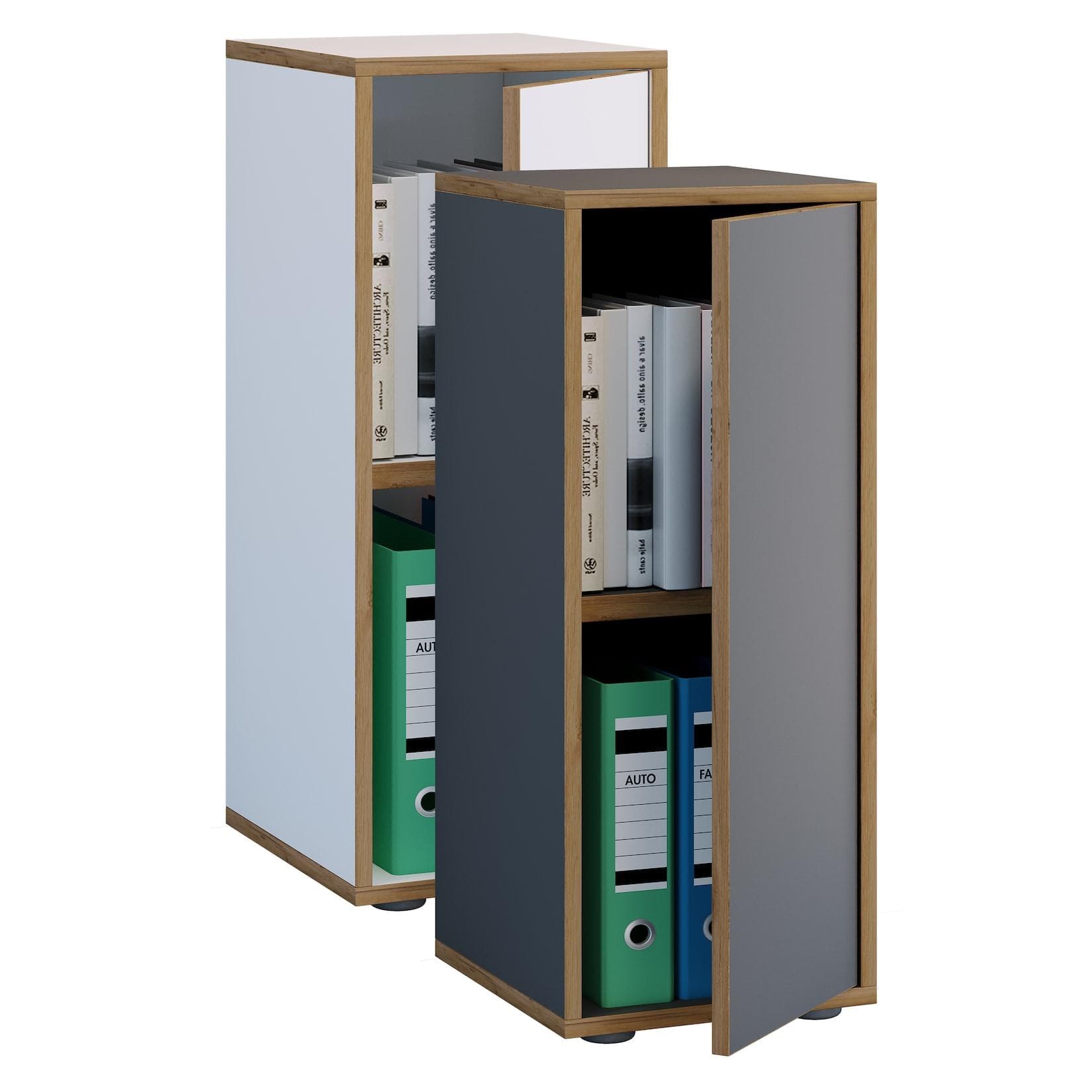 VCM Aktenschrank Büroschrank Weiß S0RC2036