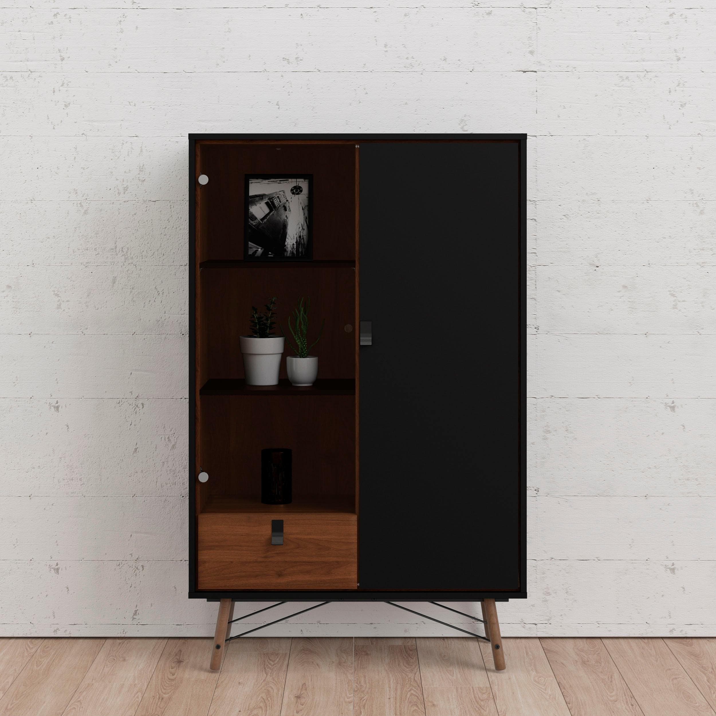 Glasvitrine mit Schublade - Vitrinenschrank für Ausstellungen & Sammlungen