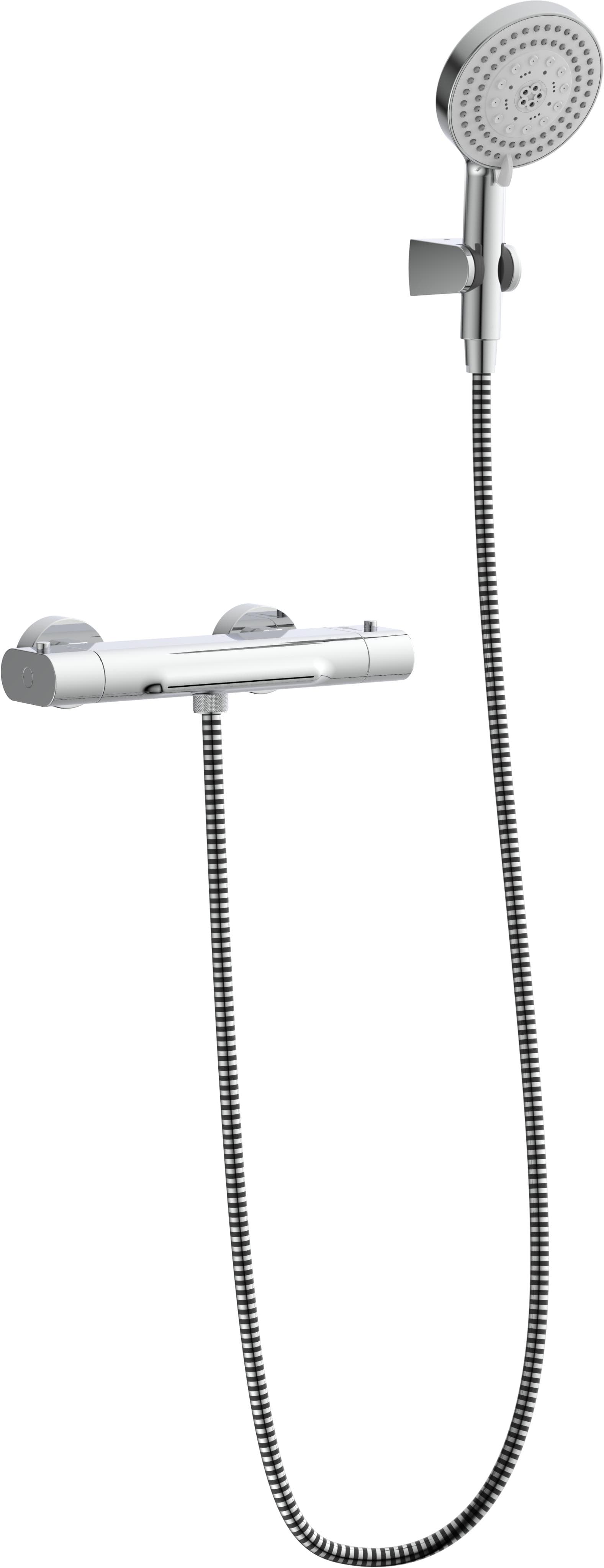 Duschsystem EISL "Parma" Silber mit Wasserfallauslauf