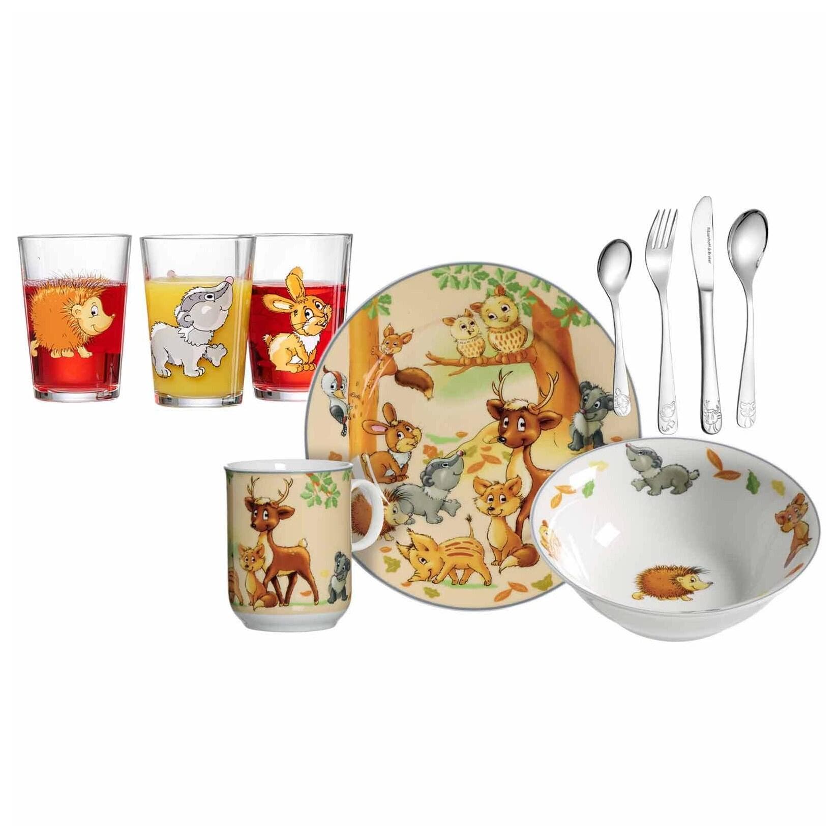 Ritzenhoff & Breker Kinderset Waldtiere 10-teilig Bunt