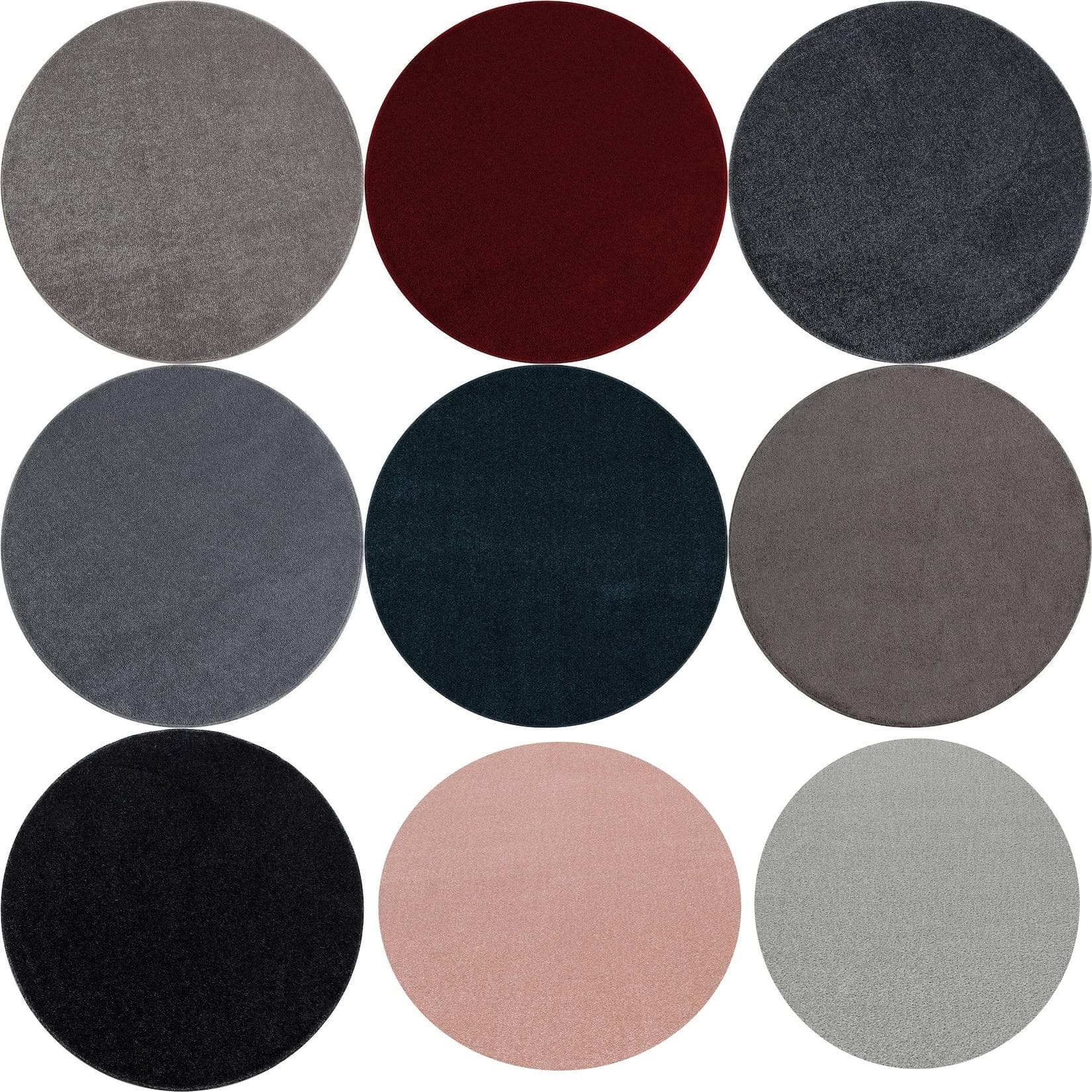 Ayyildiz Teppich Rund Einfarbig Moderner Flausch