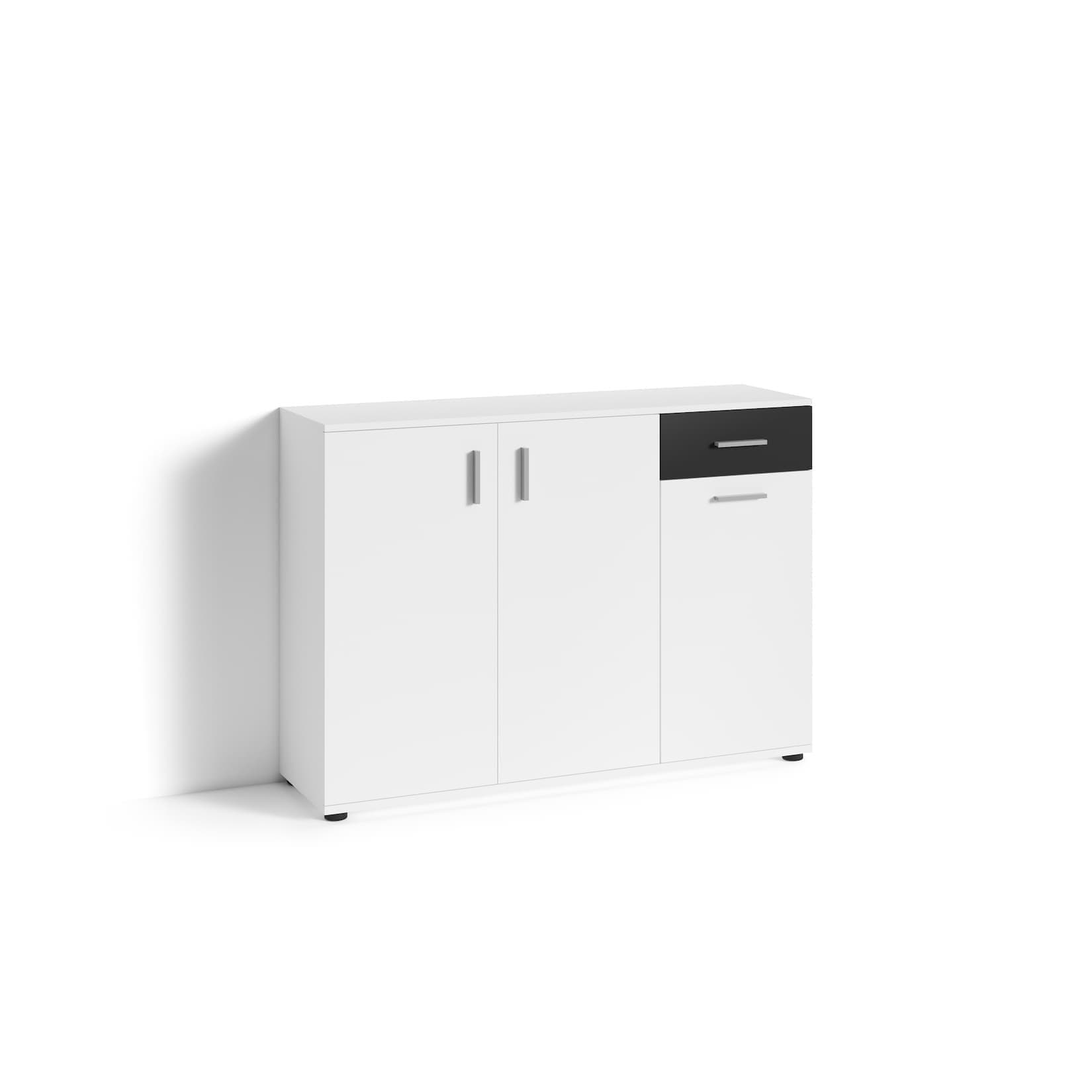 byLIVING Kommode JAKOB, Schwarz/Weiß, Viel Stauraum