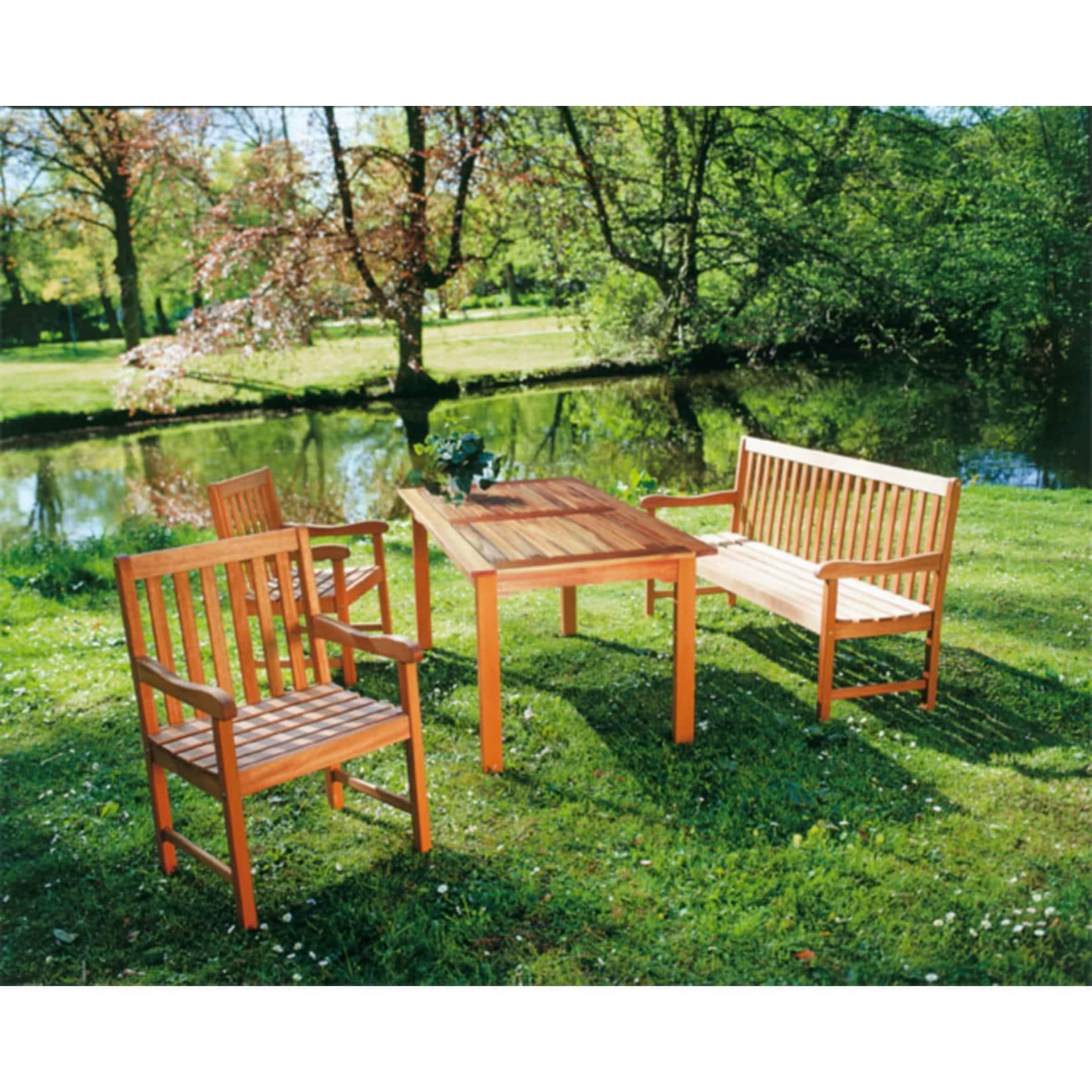 Merxx Santos Garten-Essgruppe: Robuste Outdoor-Möbel aus Hartholz