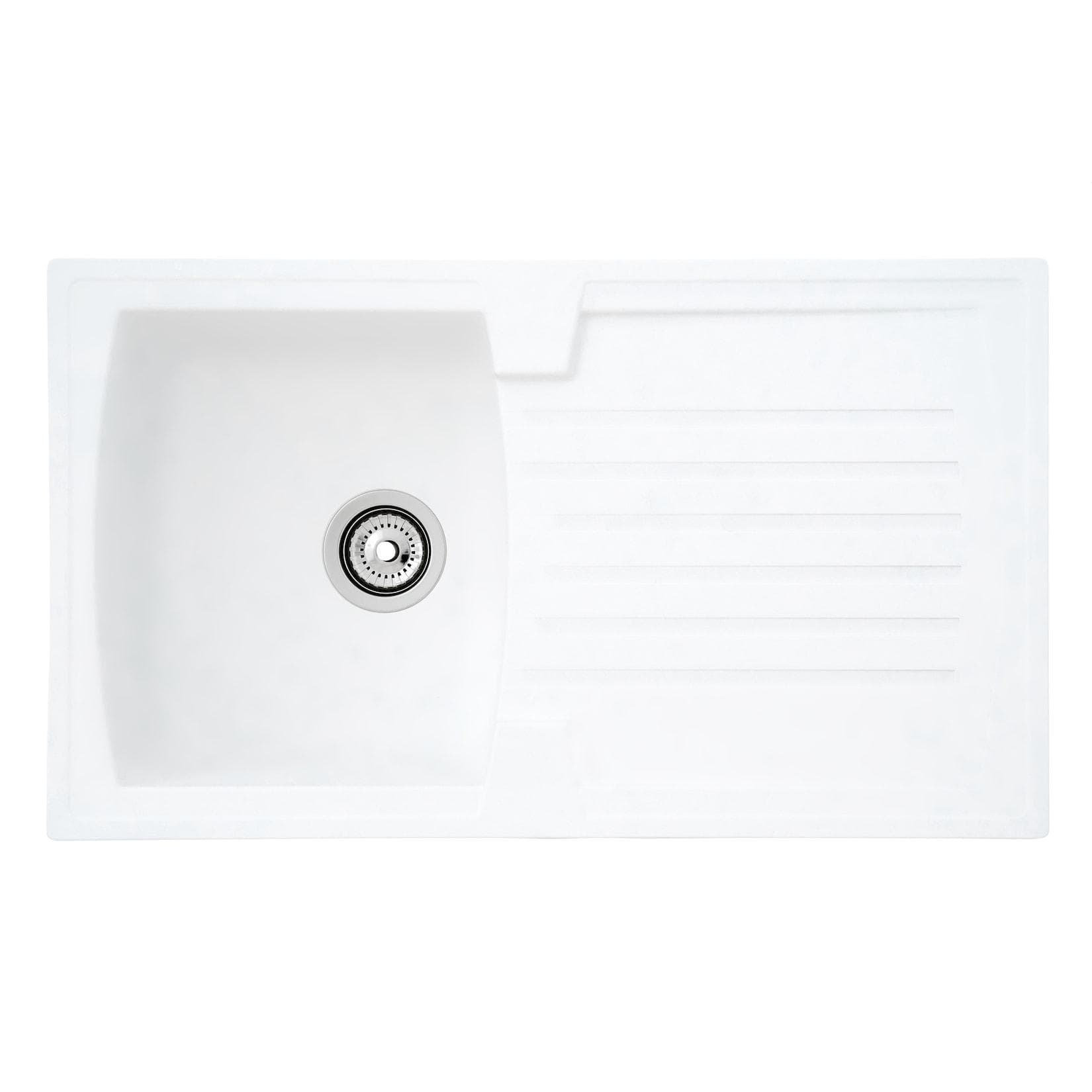 Respekta Einbauspüle Weiß Stoßfest