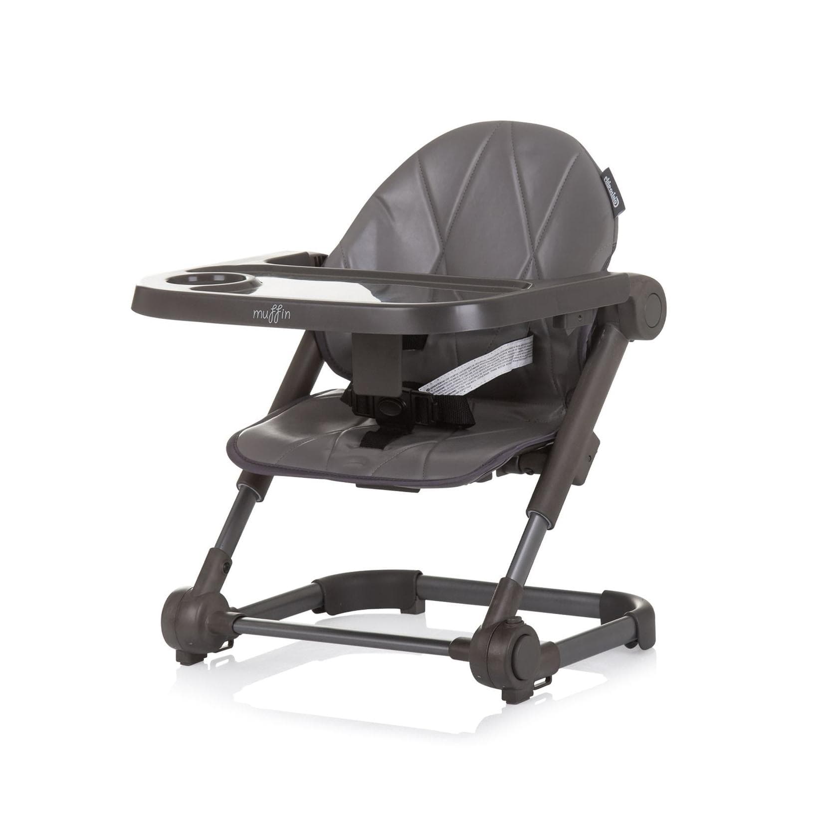 Chipolino Kinderstuhl Booster Muffin klappbar Gurt höhenverstellbar Tablett beige