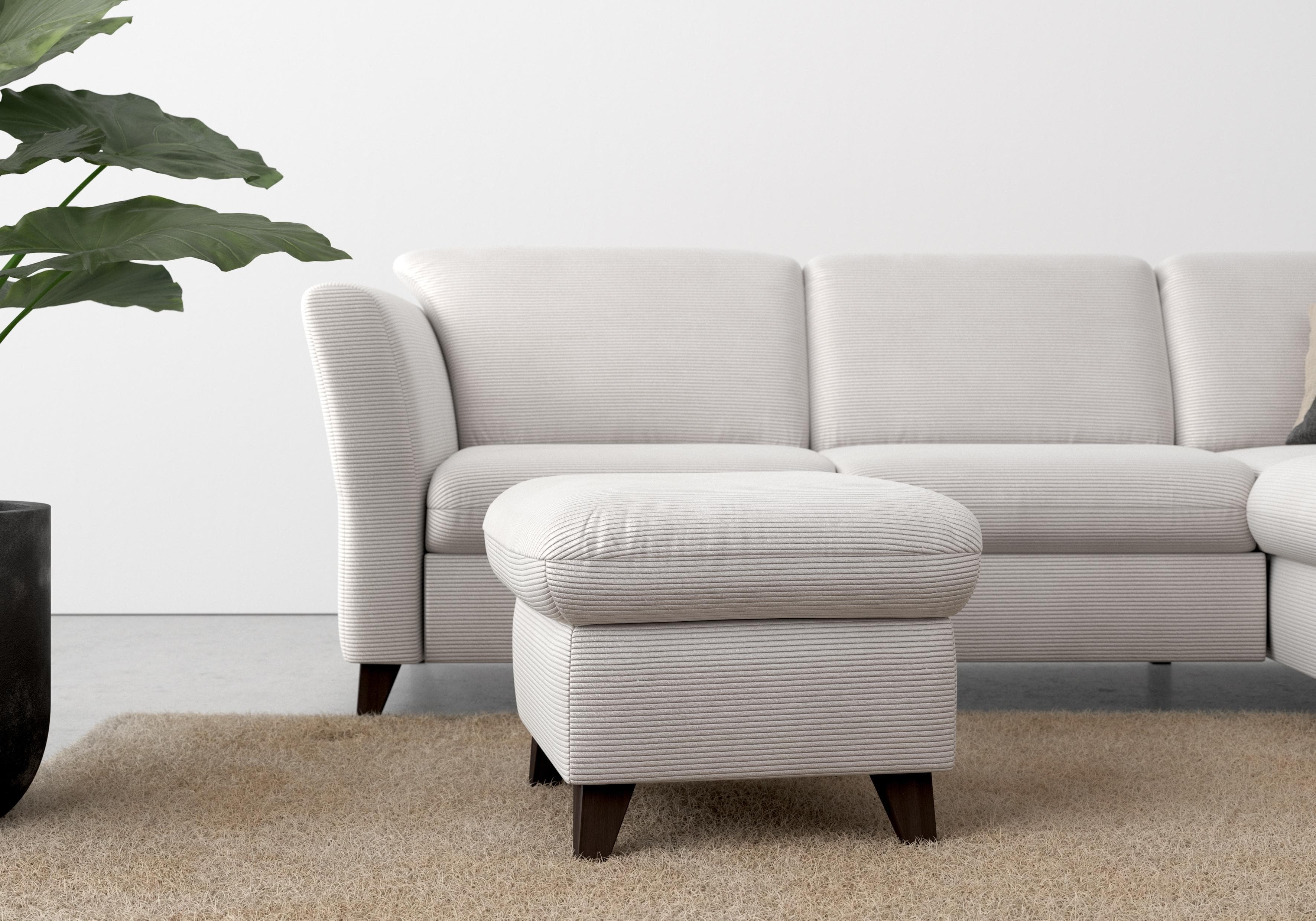 Home Affaire Polsterhocker Trelleborg Silber Stauraum