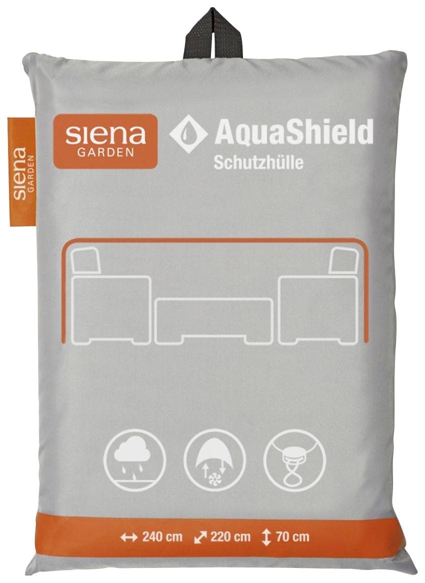 GAUTZSCH Gartenmöbel-Schutzhülle in grau, Polyester - 240x70x220cm (BxHxT)|Siena Garden Gartenmöbel-Schutzhülle AquaShield