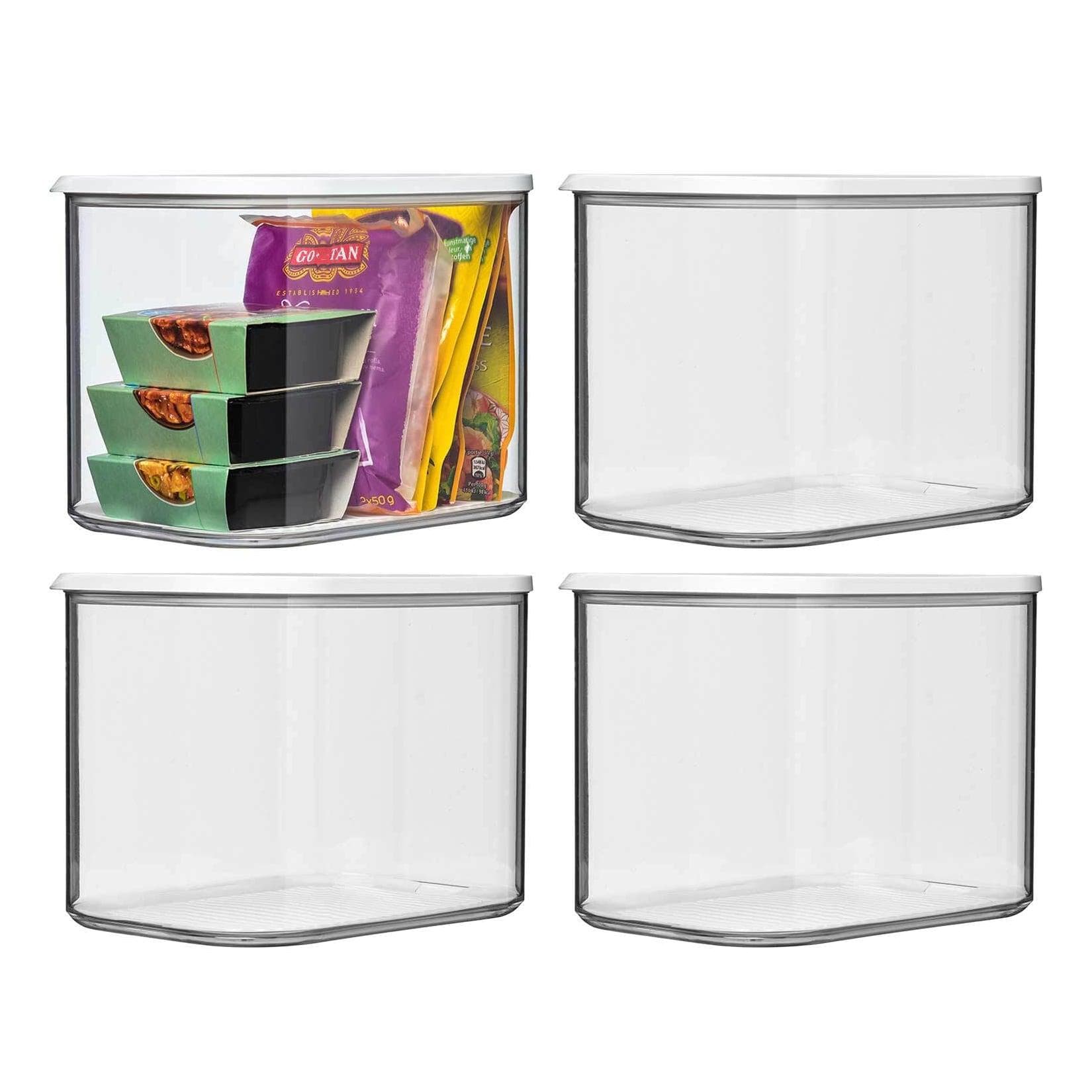 Mepal Vorratsdose Modula 4500 ml 4er Set Weiß