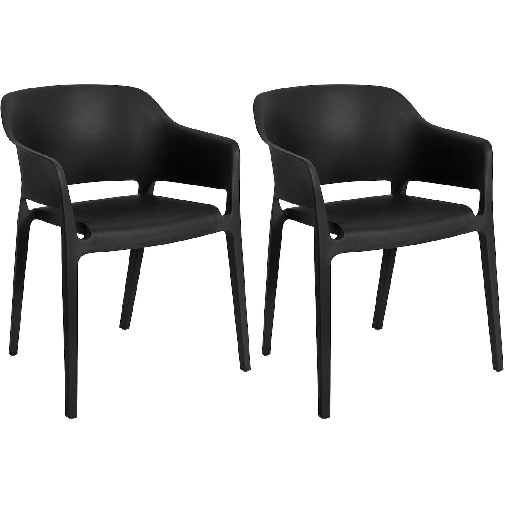 Wetterfeste Stapelstühle - 2er Set