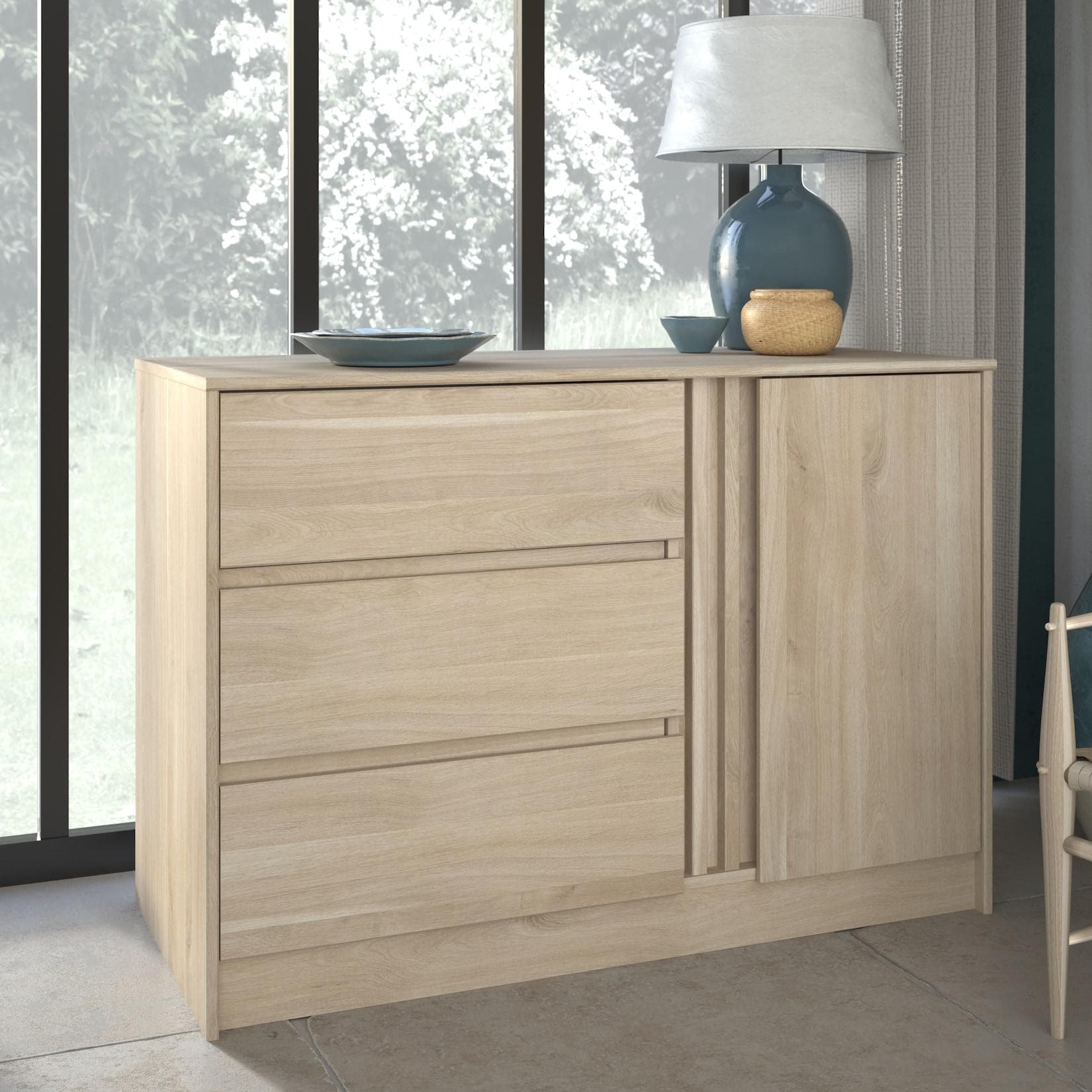 Parisot Sideboard Escale 5 Japanische-Eiche