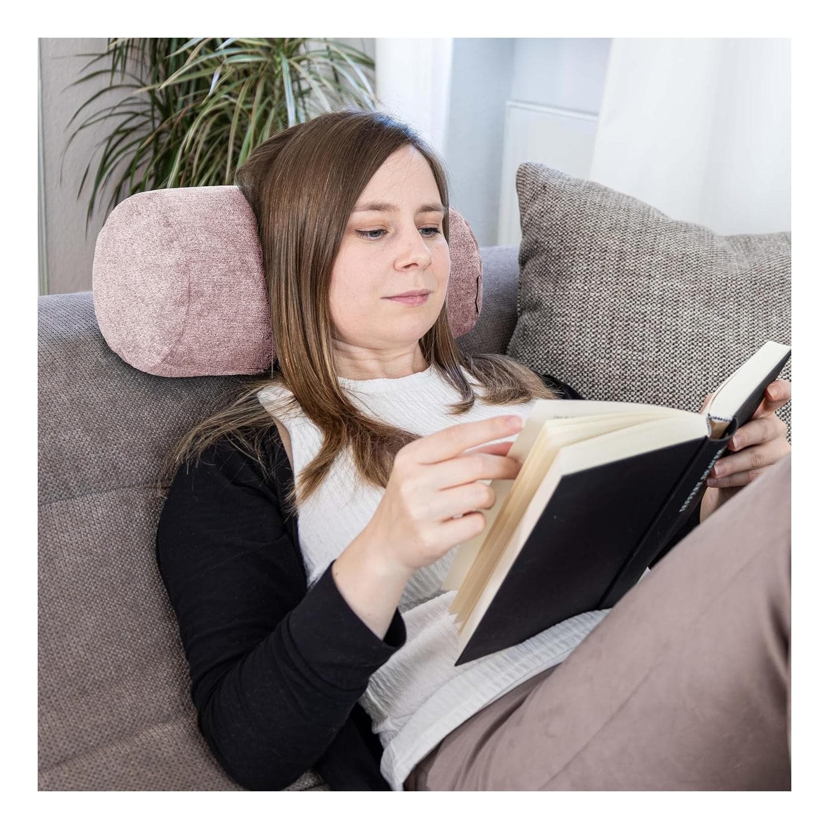 Cozy Home Nackenrolle Altrose Ergonomische Nackenstütze