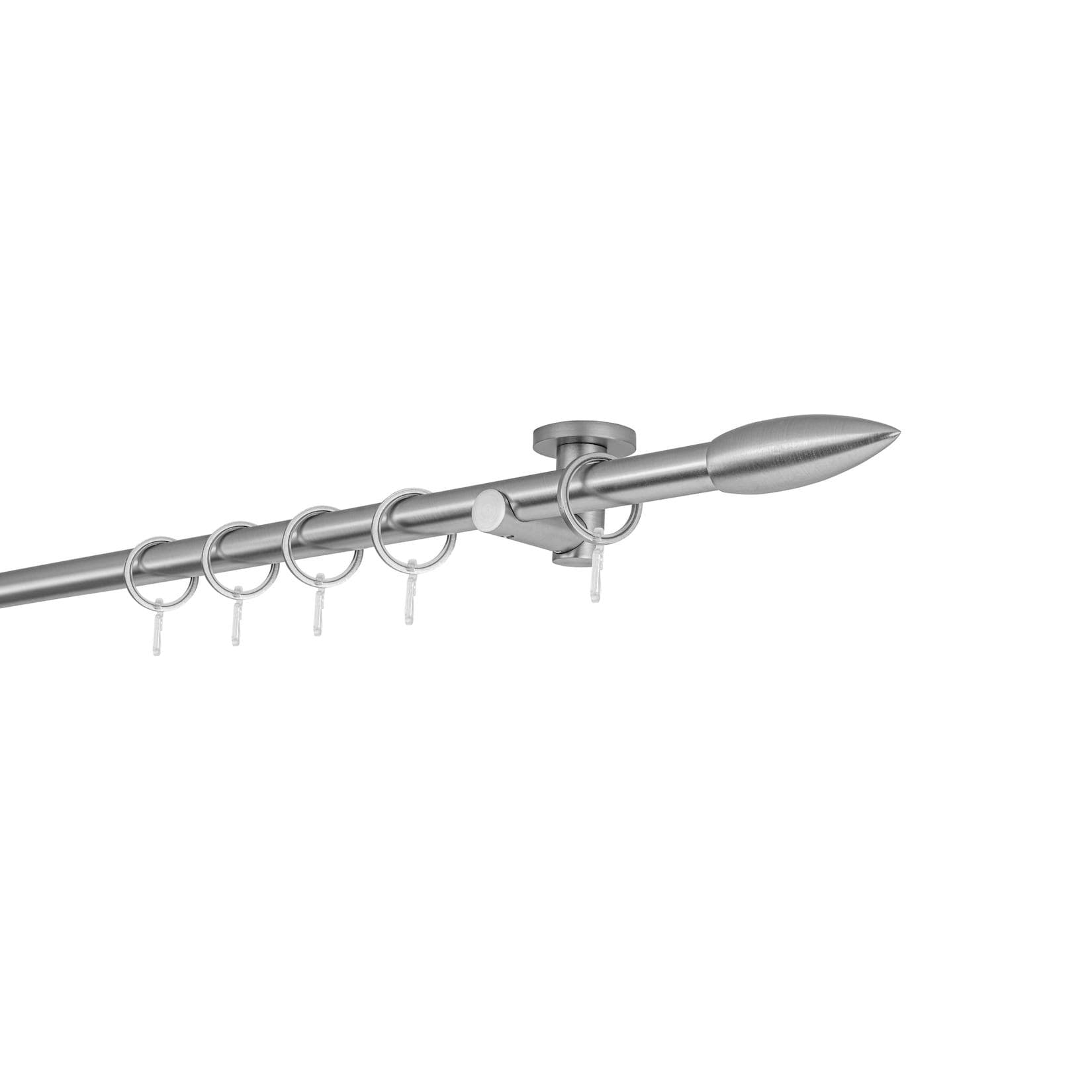 ONDECO Vorhangstange 400 cm Edelstahl-Optik