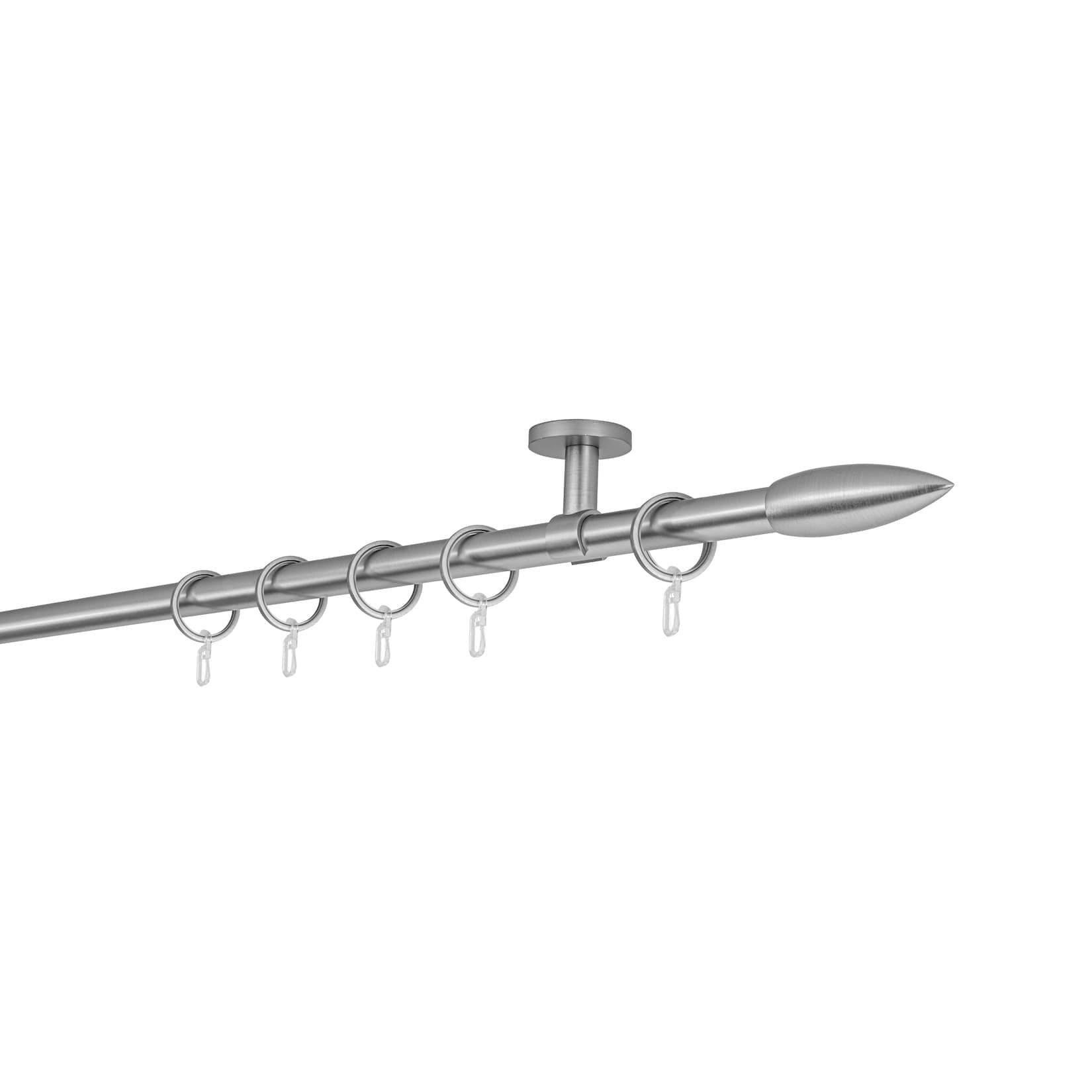 ONDECO Vorhangstange Edelstahl-Optik 350 cm