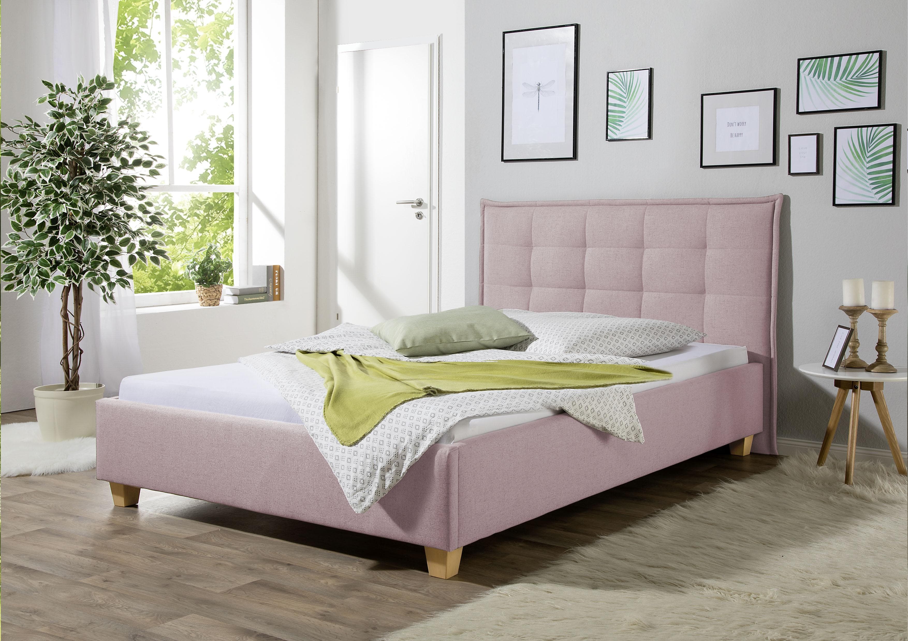 Maintal Polsterbett Retlaw: Klassisches Holzgestell mit Weichpolster