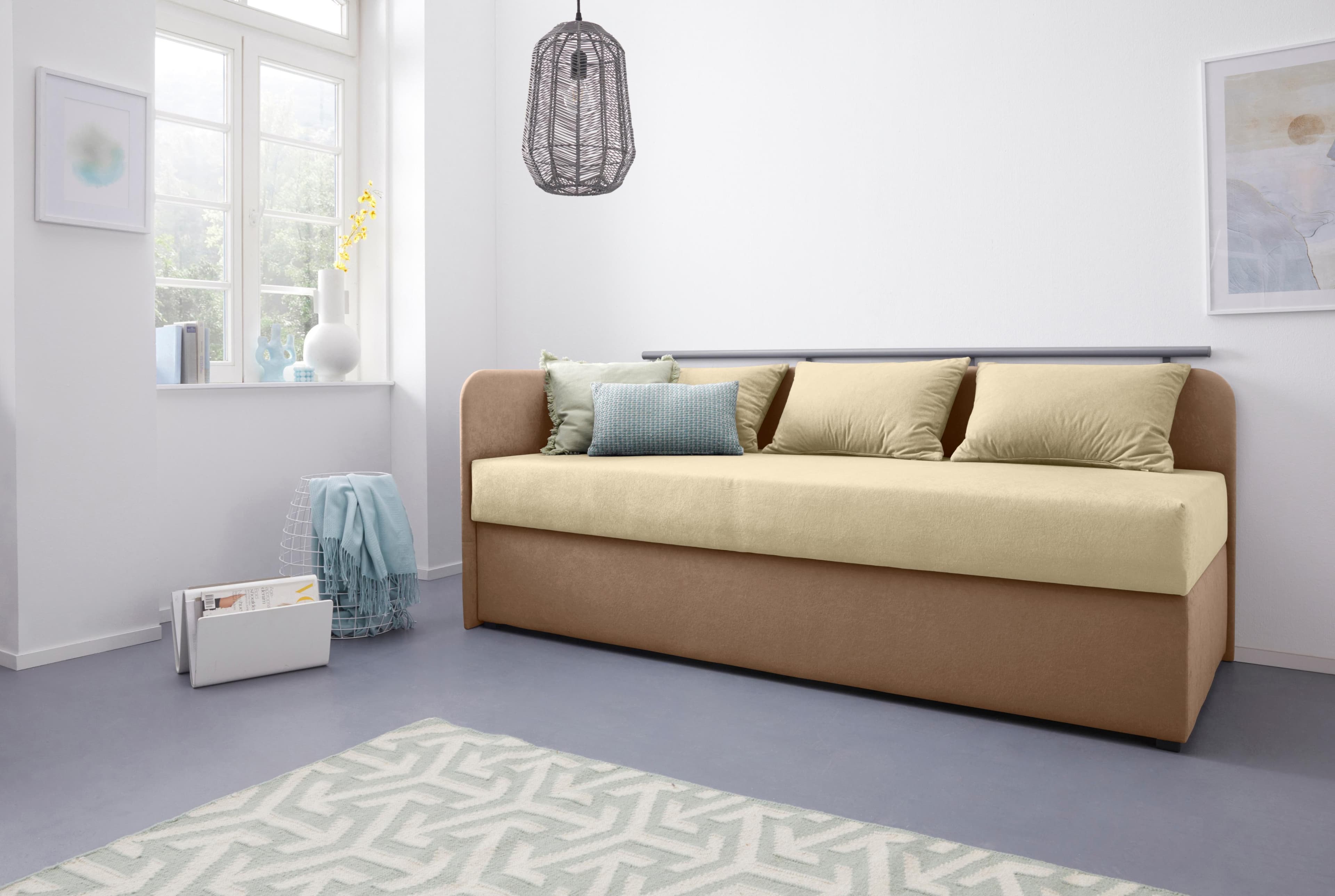 Maintal Polsterliege Diana - Stylische Doppelliege mit Bettkasten