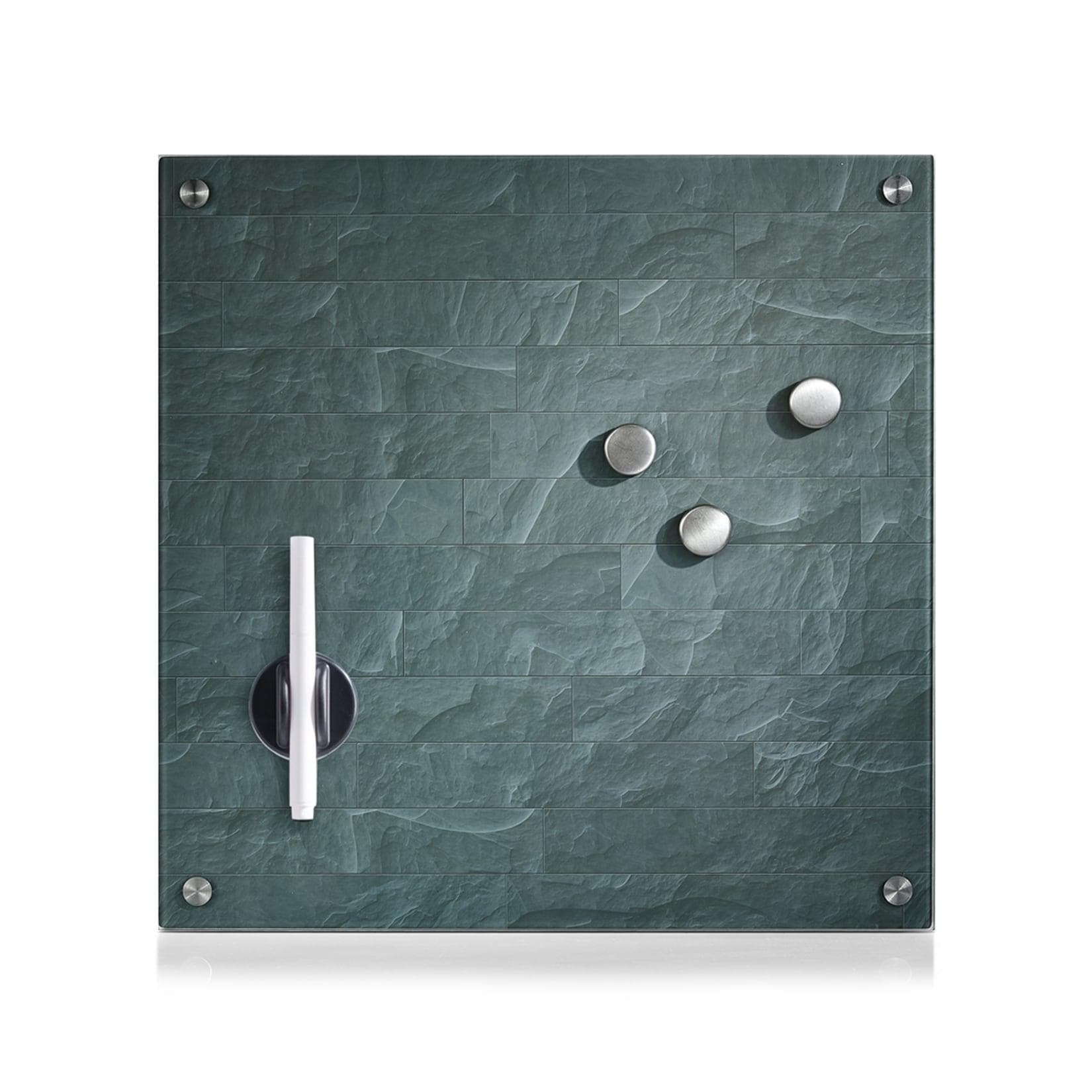 HTI-Living Memoboard aus Glas Stonewall - Modernes Design für Büro & Küche