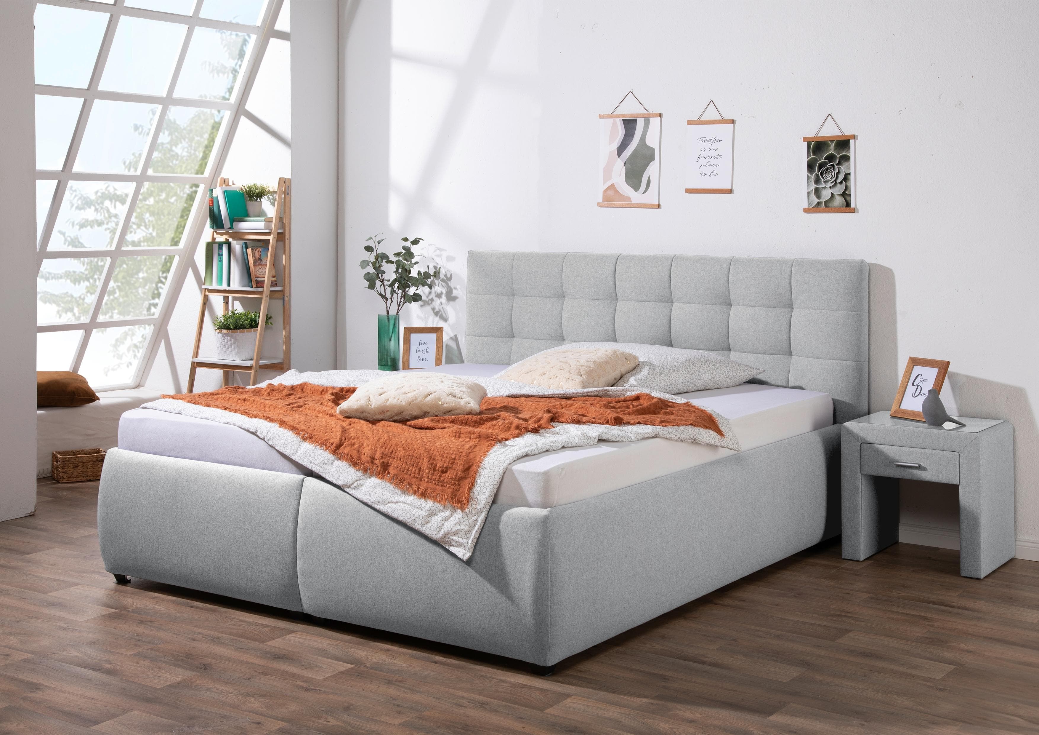 Polsterbett mit Bettkasten - H2, H3 & H4